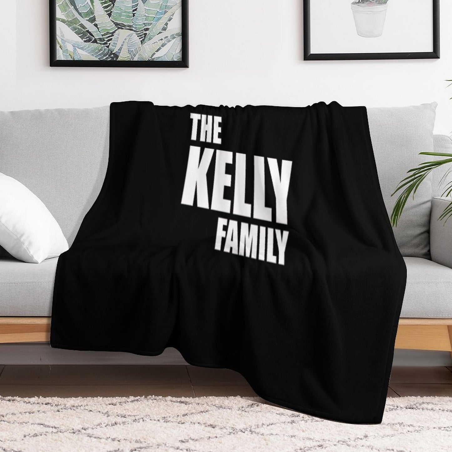 The Kelly Family Wrinkle-free Throw Blanket