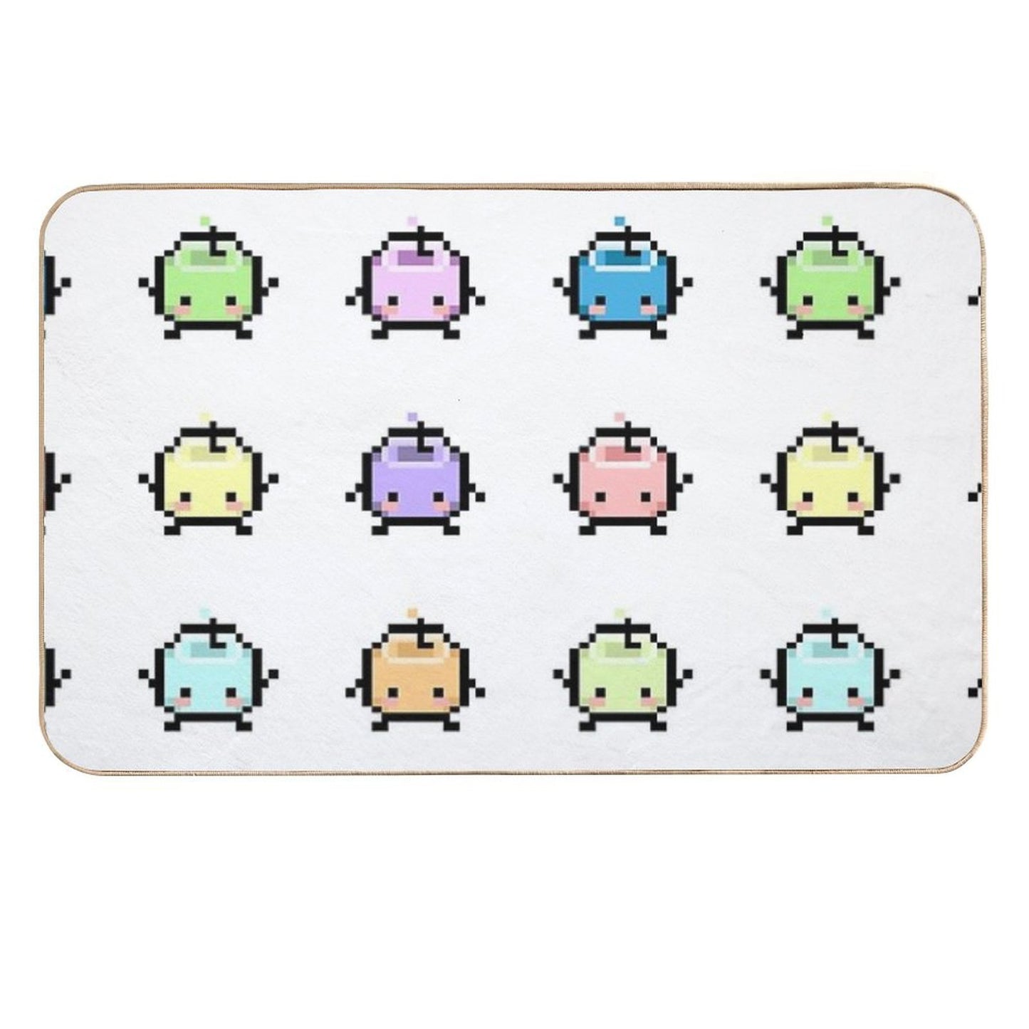 Stardew Valley Pastel Junimos Anti-Trip Bath Mat