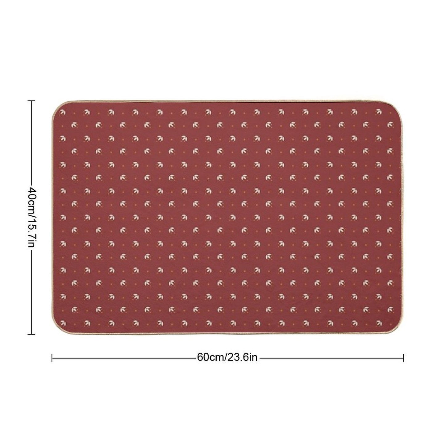 Florette (pomme) Repositionable Bath Mat