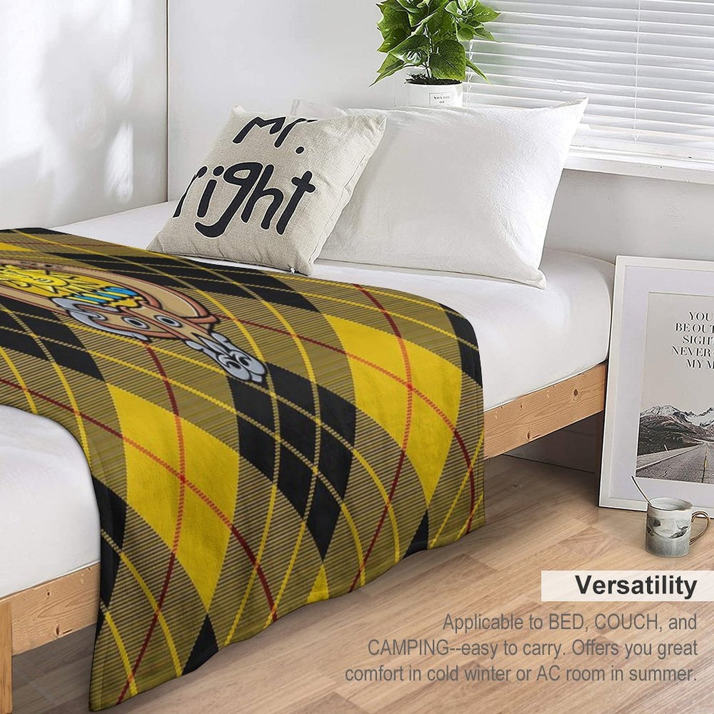 Clan MacLeod of Lewis Crest Compact Throw Blanket