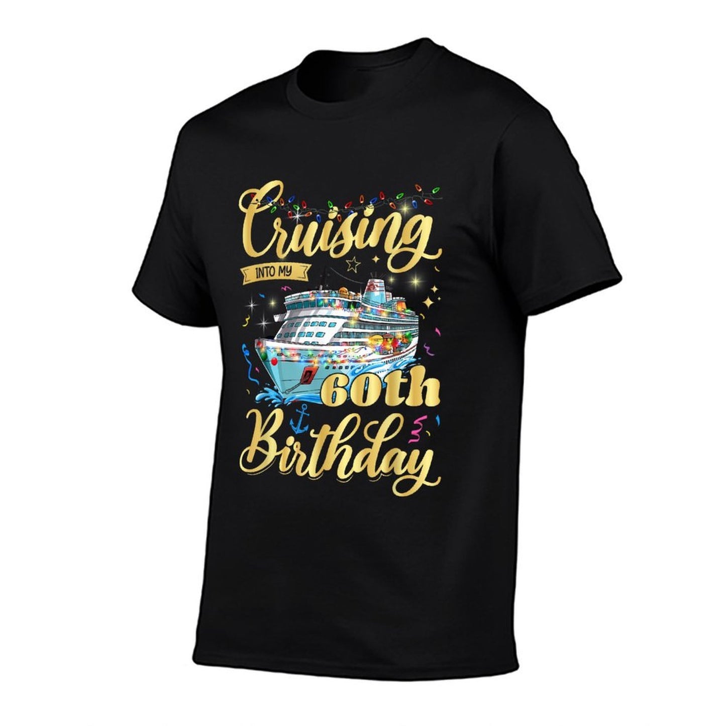 60th Birthday Cruise Vacation 60 Year Old Birthday Cruising Vintage-inspired T-Shirt