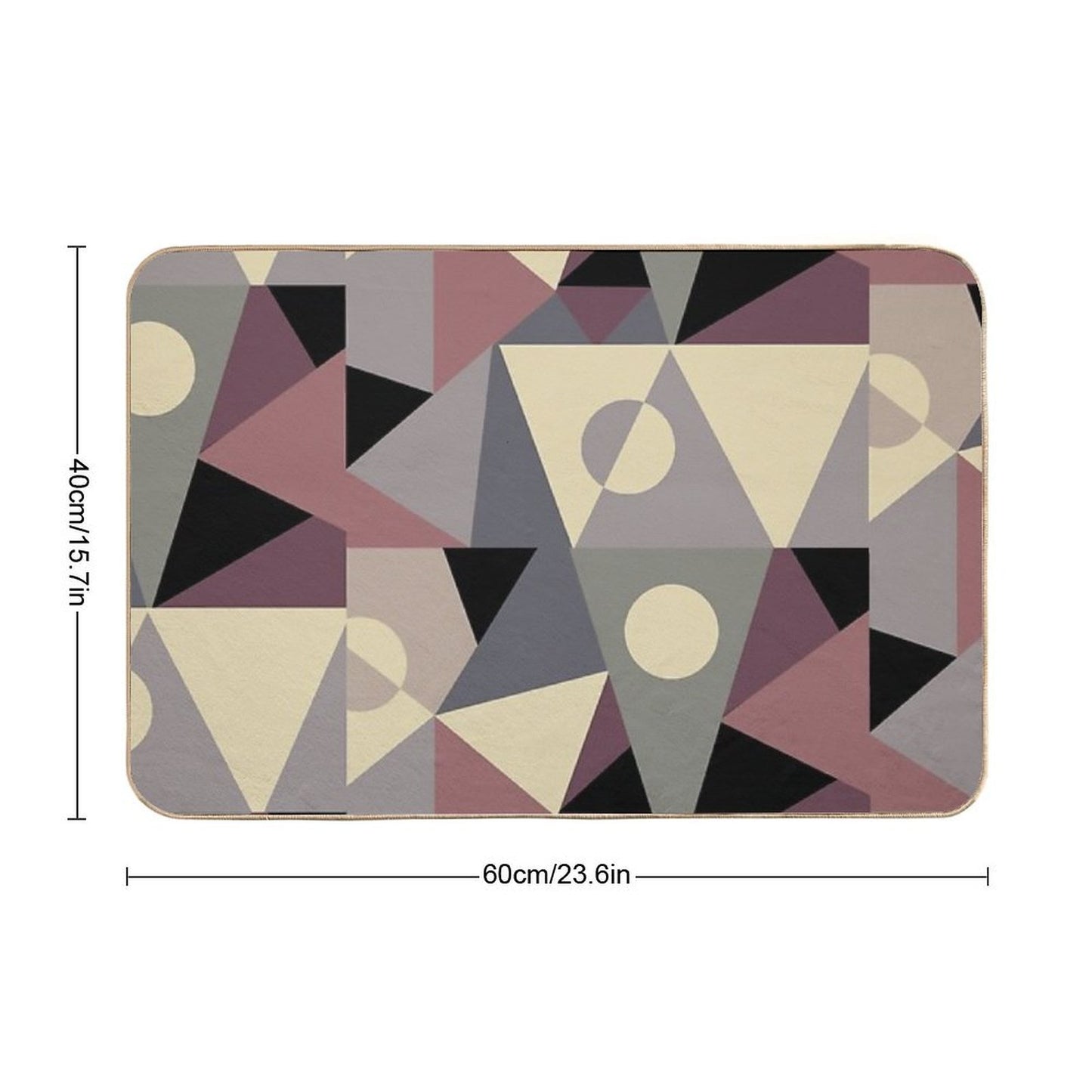 Triangulation I Dirt-Trapping Bath Mat