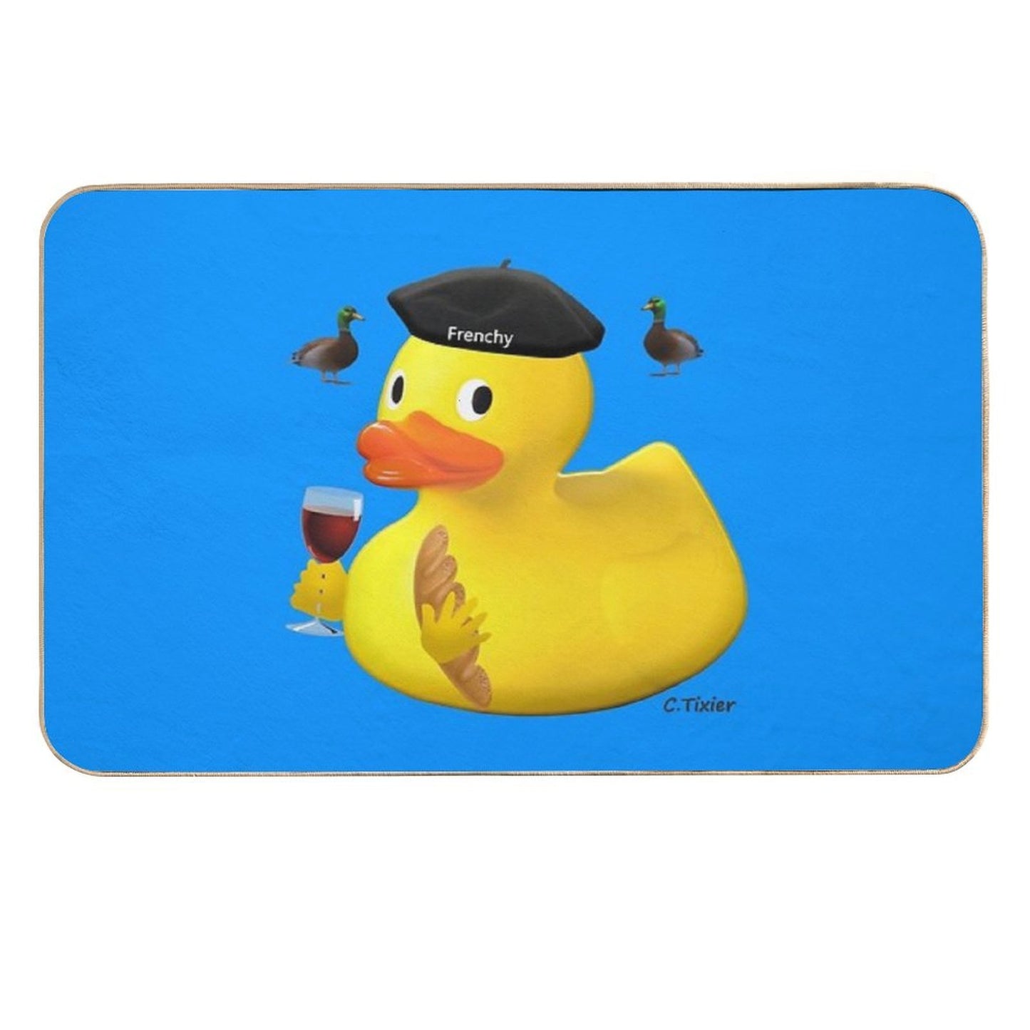 Frenchy The Duck Time Eco-Friendly Bath Mat