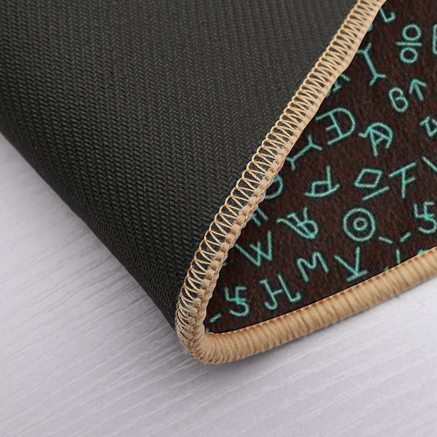 Turquoise Cattle Brands Eco-Friendly Bath Mat
