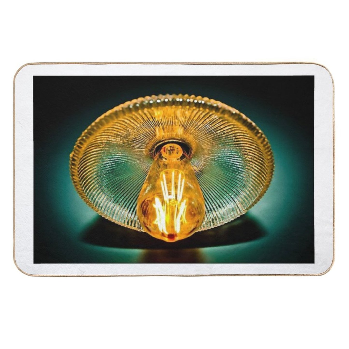 LED Edison Design Filament Bulb Slip-Resistant Bath Mat