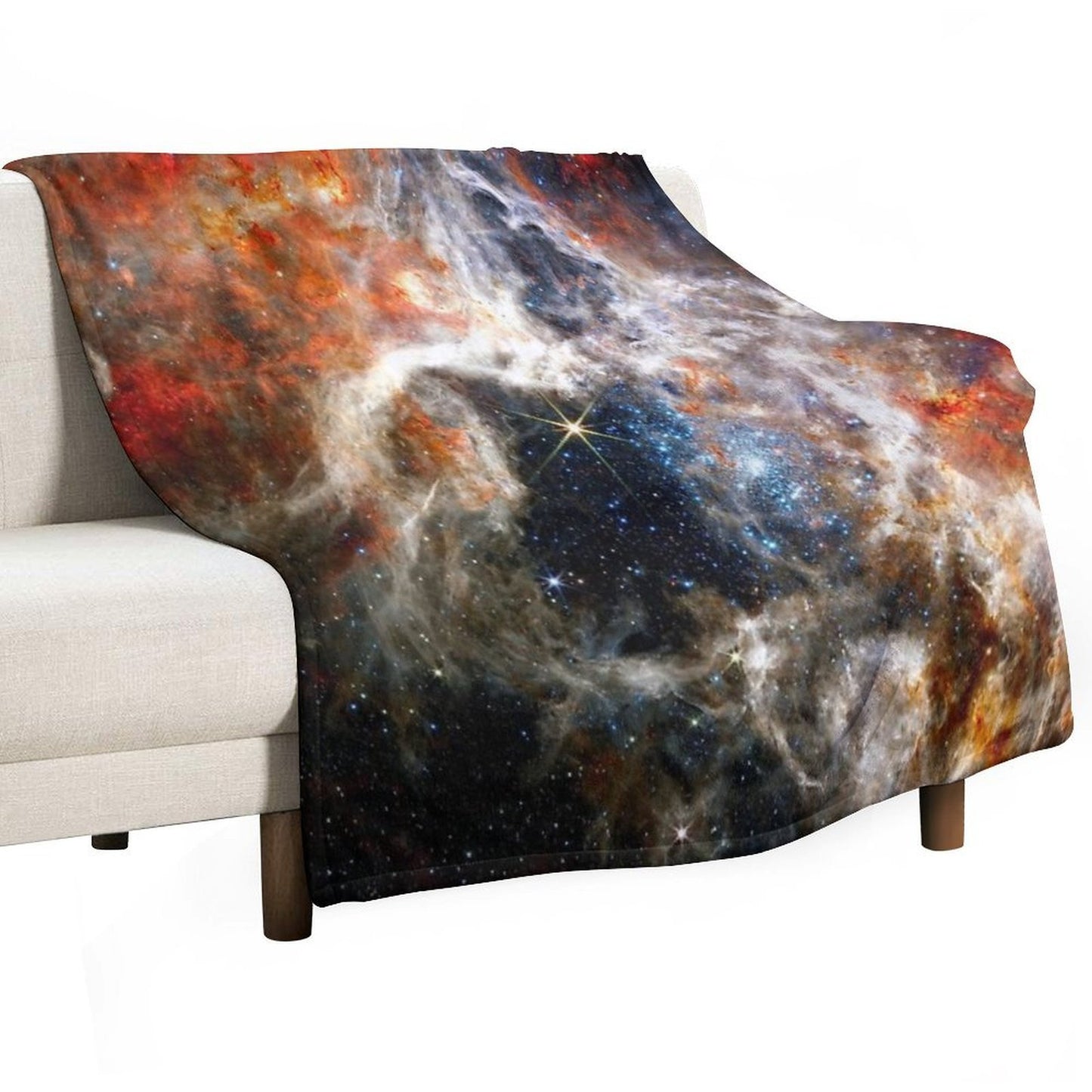 NEW Tarantula Nebula JWST James Webb Image - High Quality Compact Throw Blanket