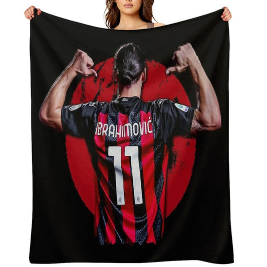 Zlatan Ibrahimovic Ac Milan Premium Throw Blanket