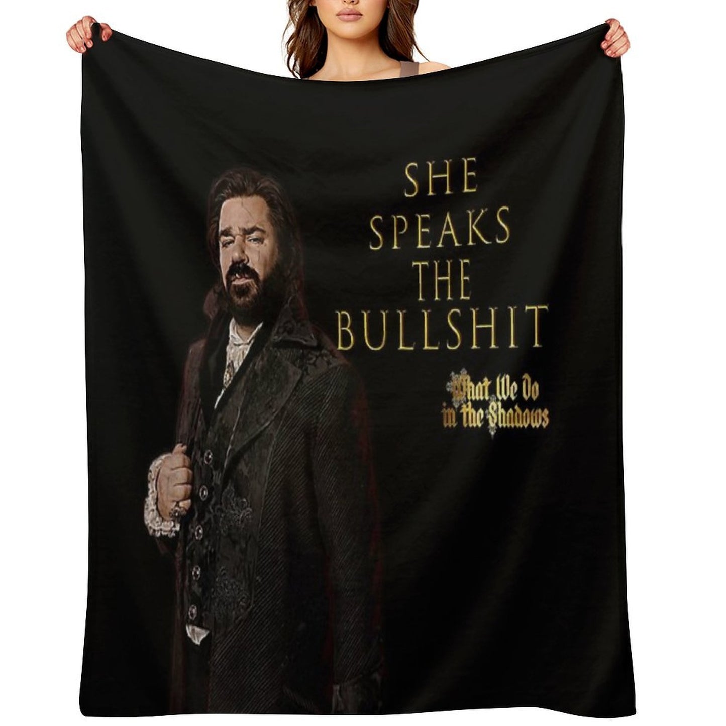 She Speaks The Bullshit - Laszlo Multi-functional Throw Blanket