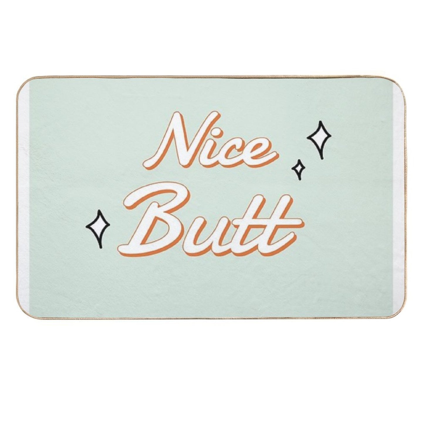 Nice Butt Bathroom Art Pet-Safe Bath Mat