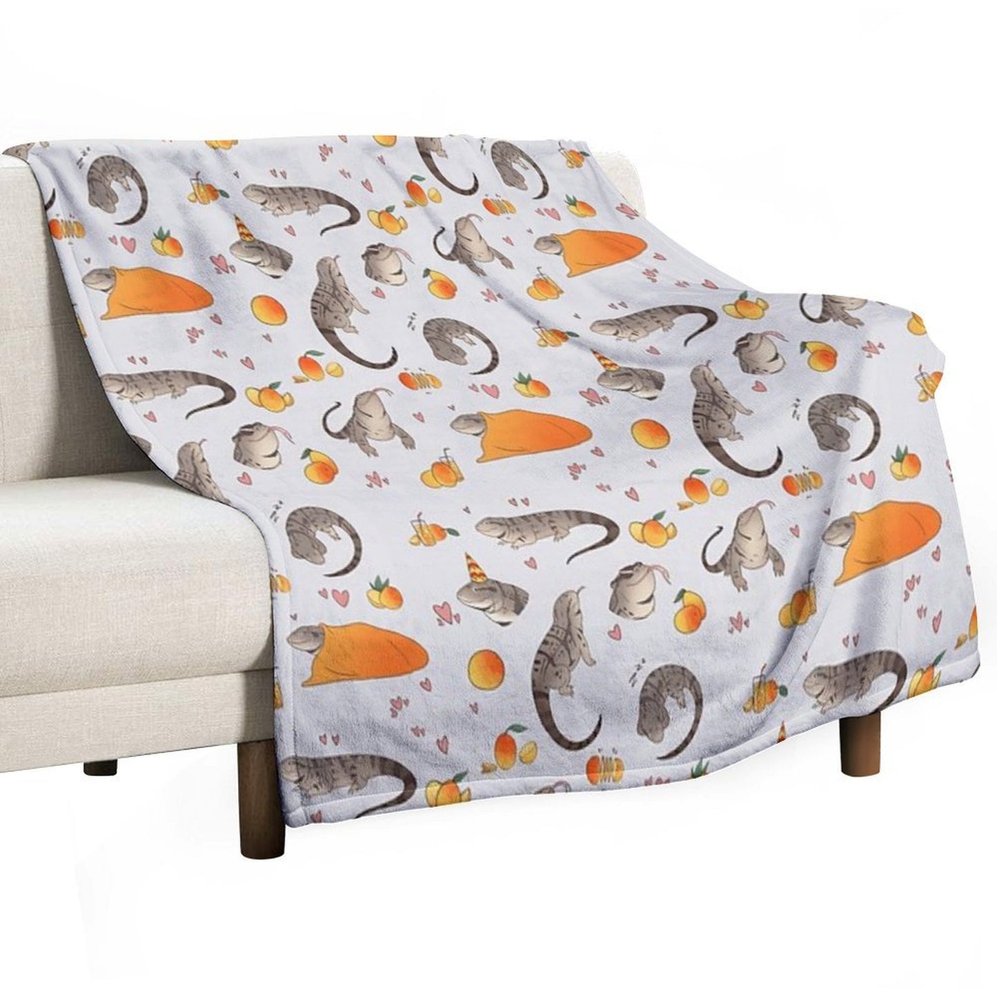 Tegus And Mangoes Easy Care Throw Blanket