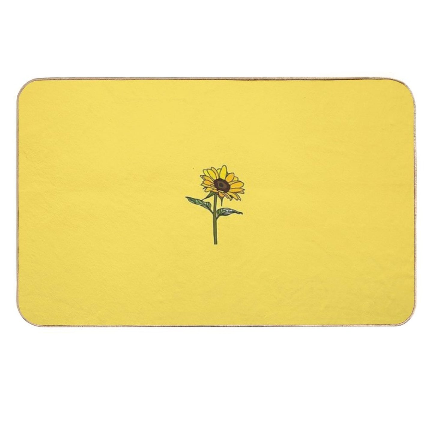 Little Aesthetic Sunflower Toxin-Free Bath Mat