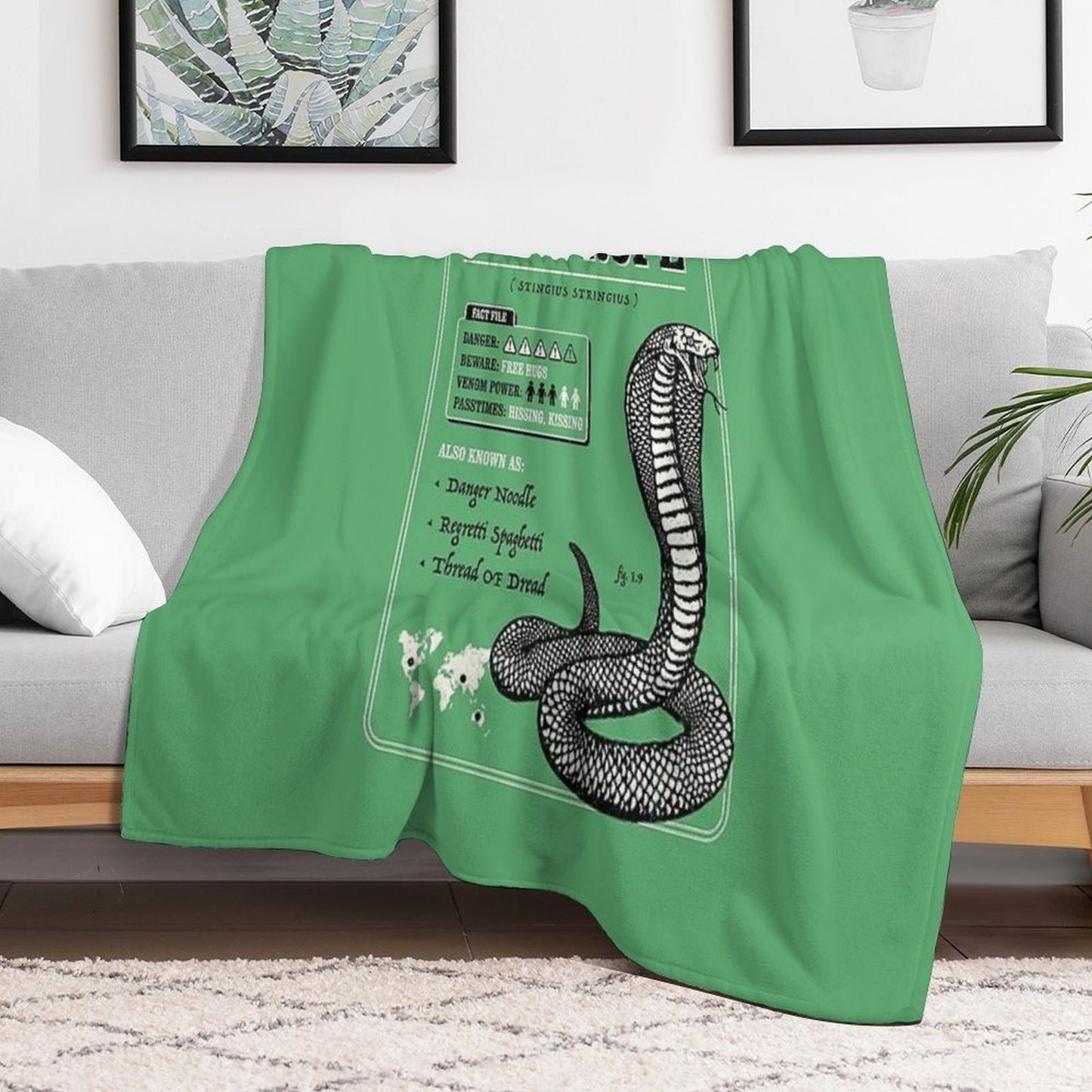 Nope Rope Travel-friendly Throw Blanket