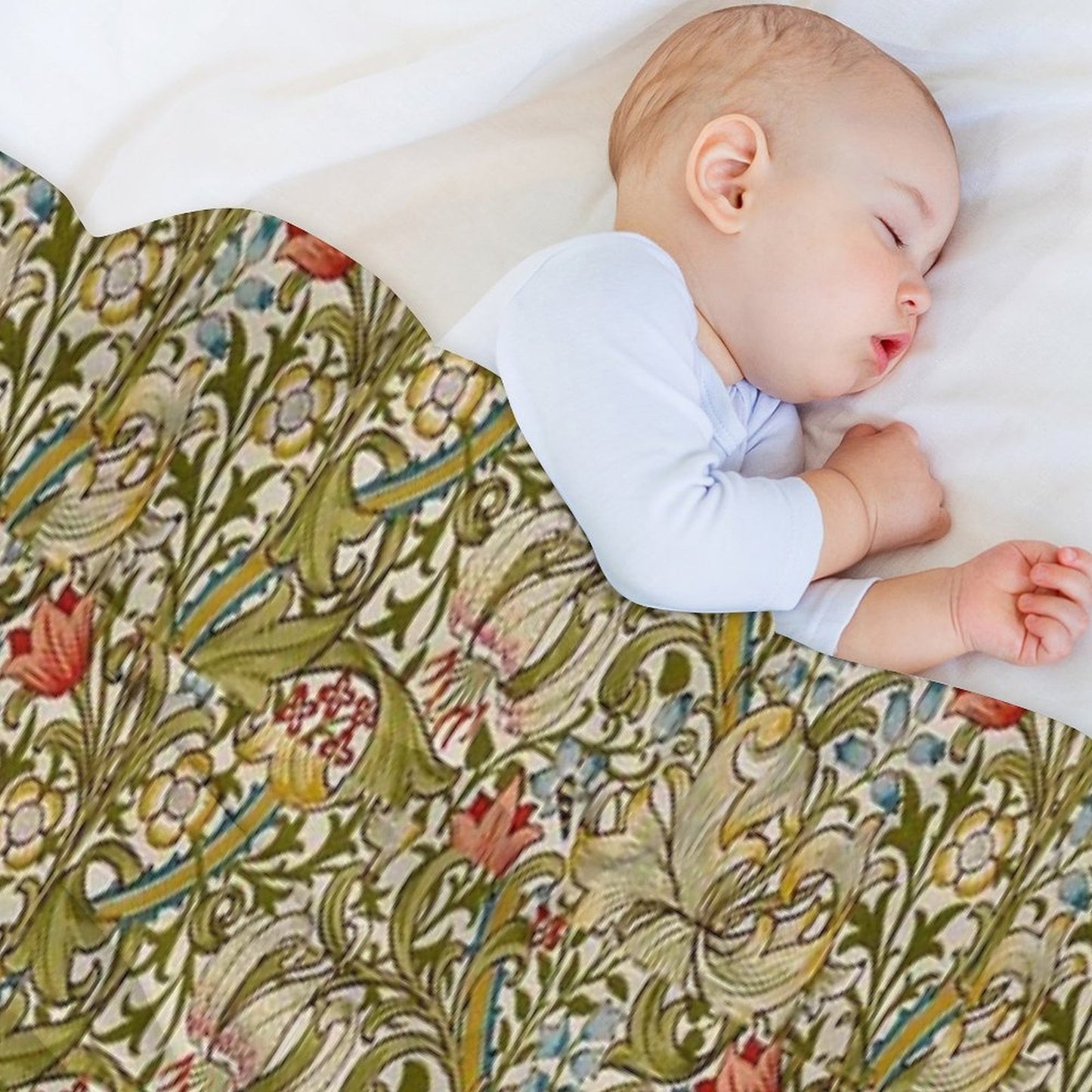 Golden Lilies All-season Throw Blanket
