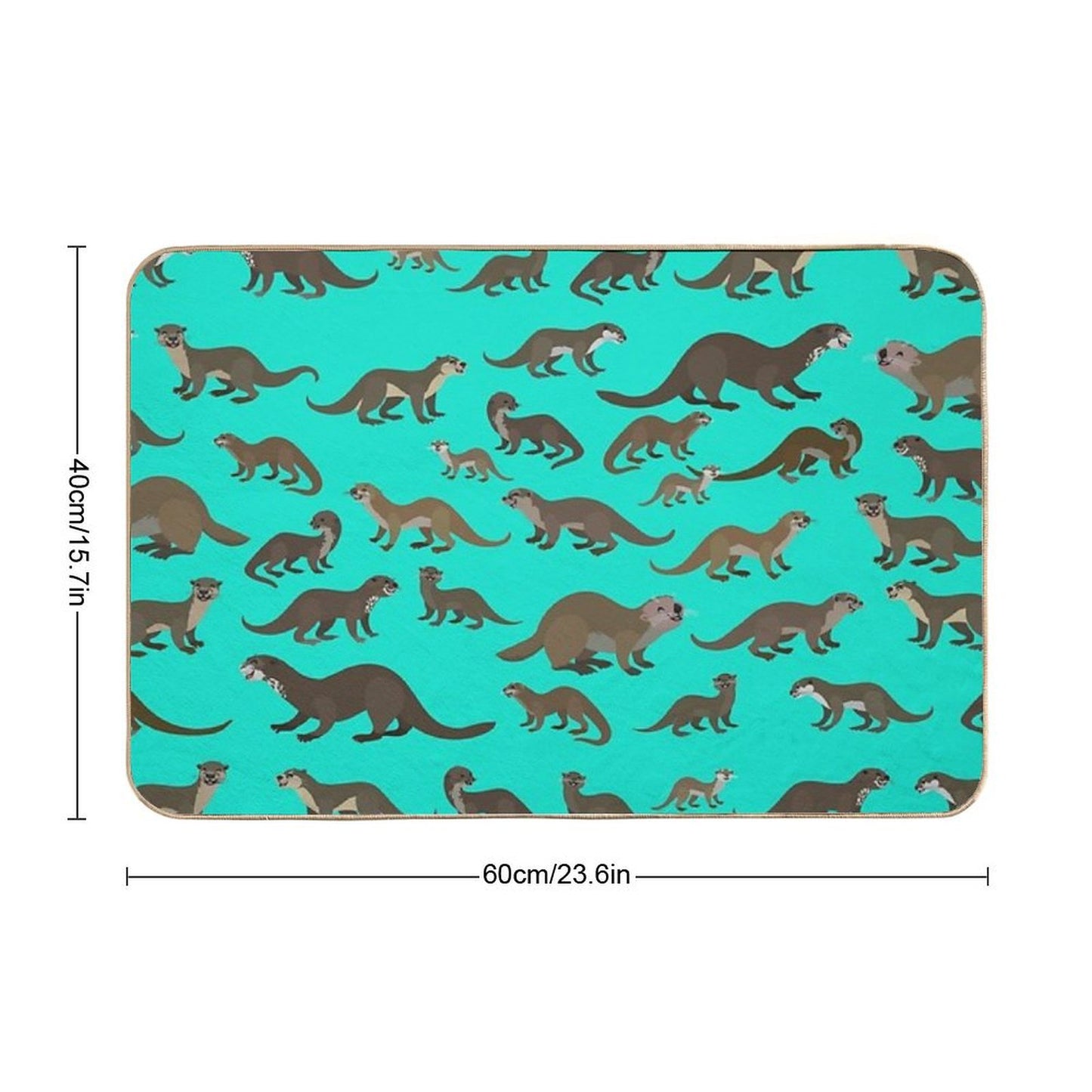 Know Your Otters Easy To Clean Bath Mat