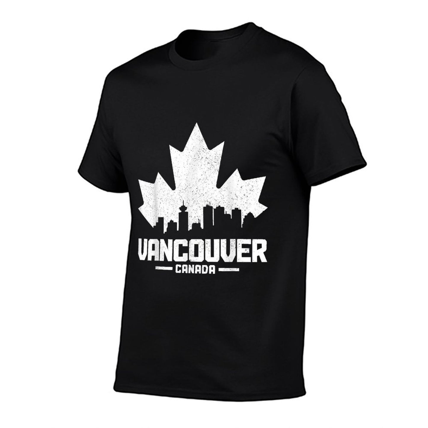 Vancouver BC Canada Maple Leaf Canadian Skyline Durable T-Shirt