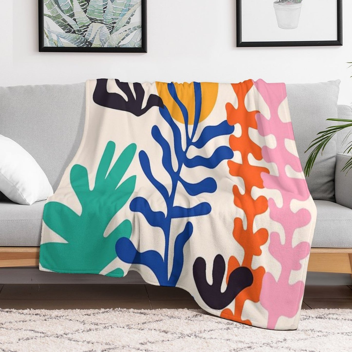 Matisse Bright Boho Botanical Premium Throw Blanket