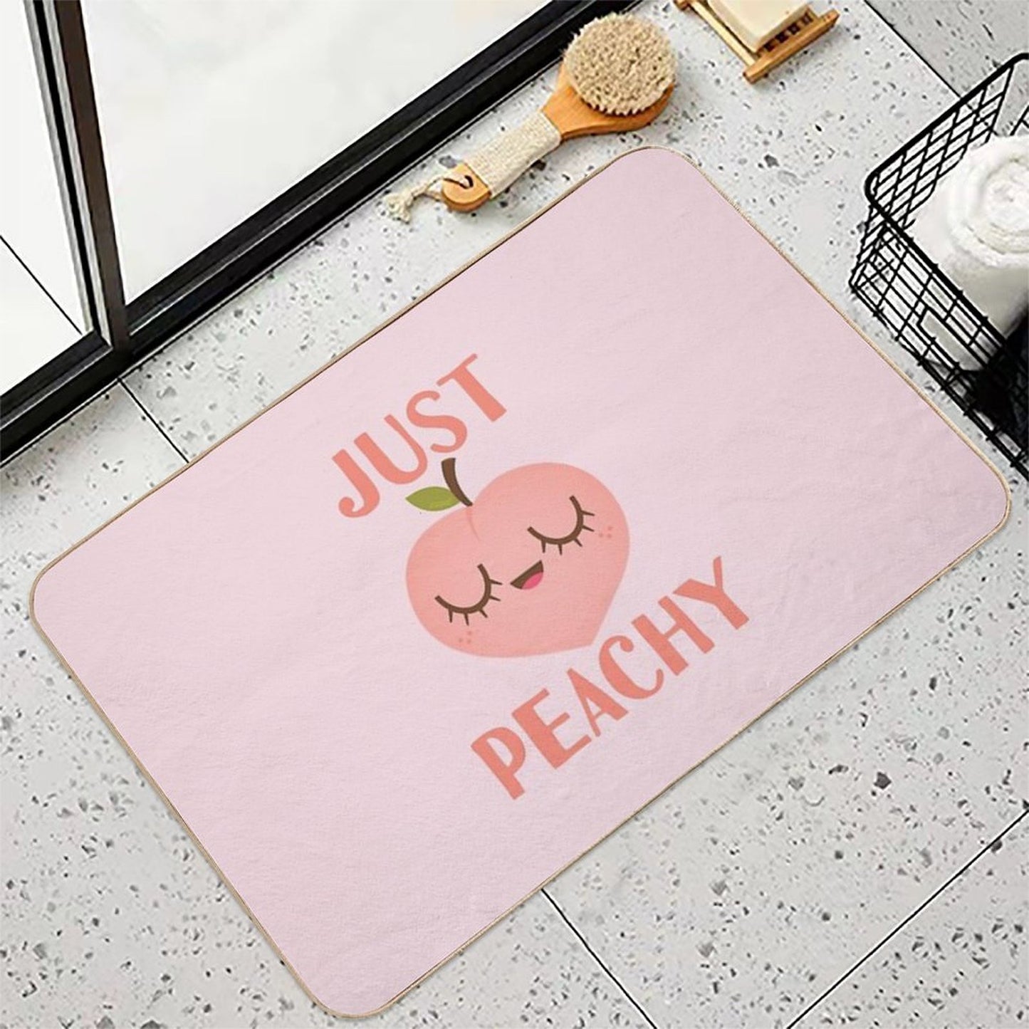 Just Peachy Easy Maintenance Bath Mat