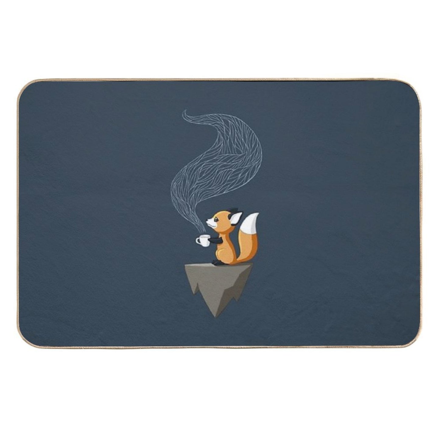 Fox Tea Fade-Resistant Bath Mat