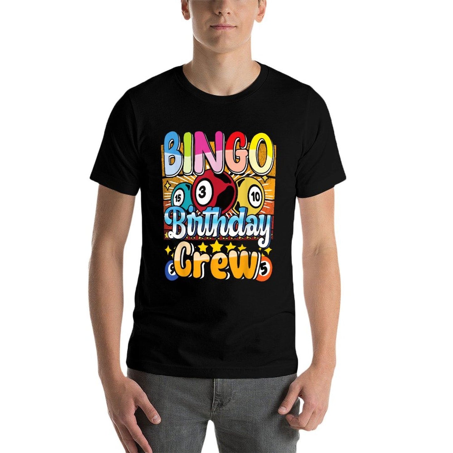 Bingo Birthday Crew - Bingo Player Gambling - Bingo Trendy Pattern T-Shirt