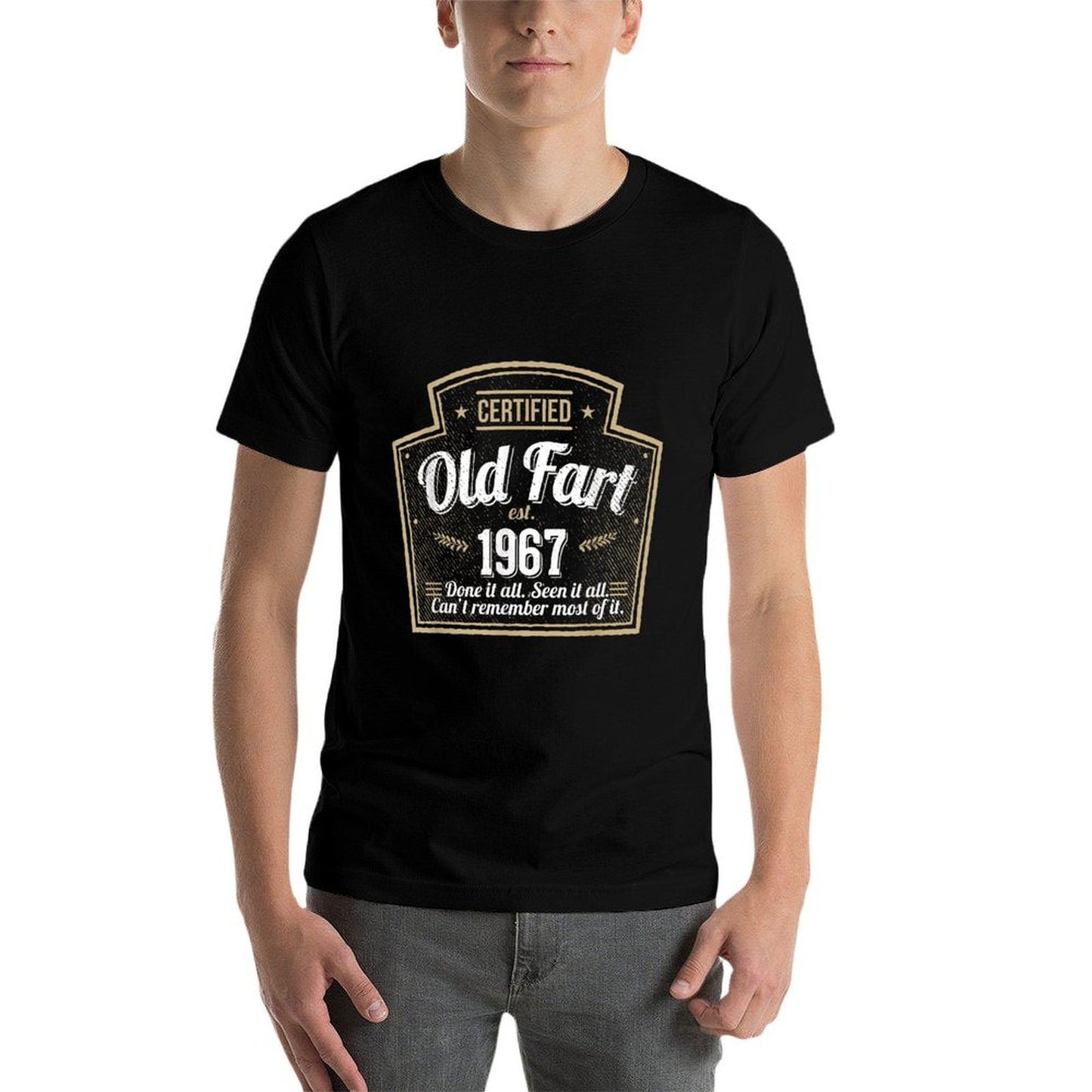 Certified Old Fart Funny 50th Birthday Mens Or Gifts  Quick-drying T-Shirt