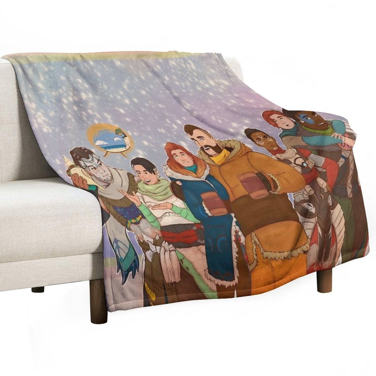 New Year's Horizon All-season Throw Blanket