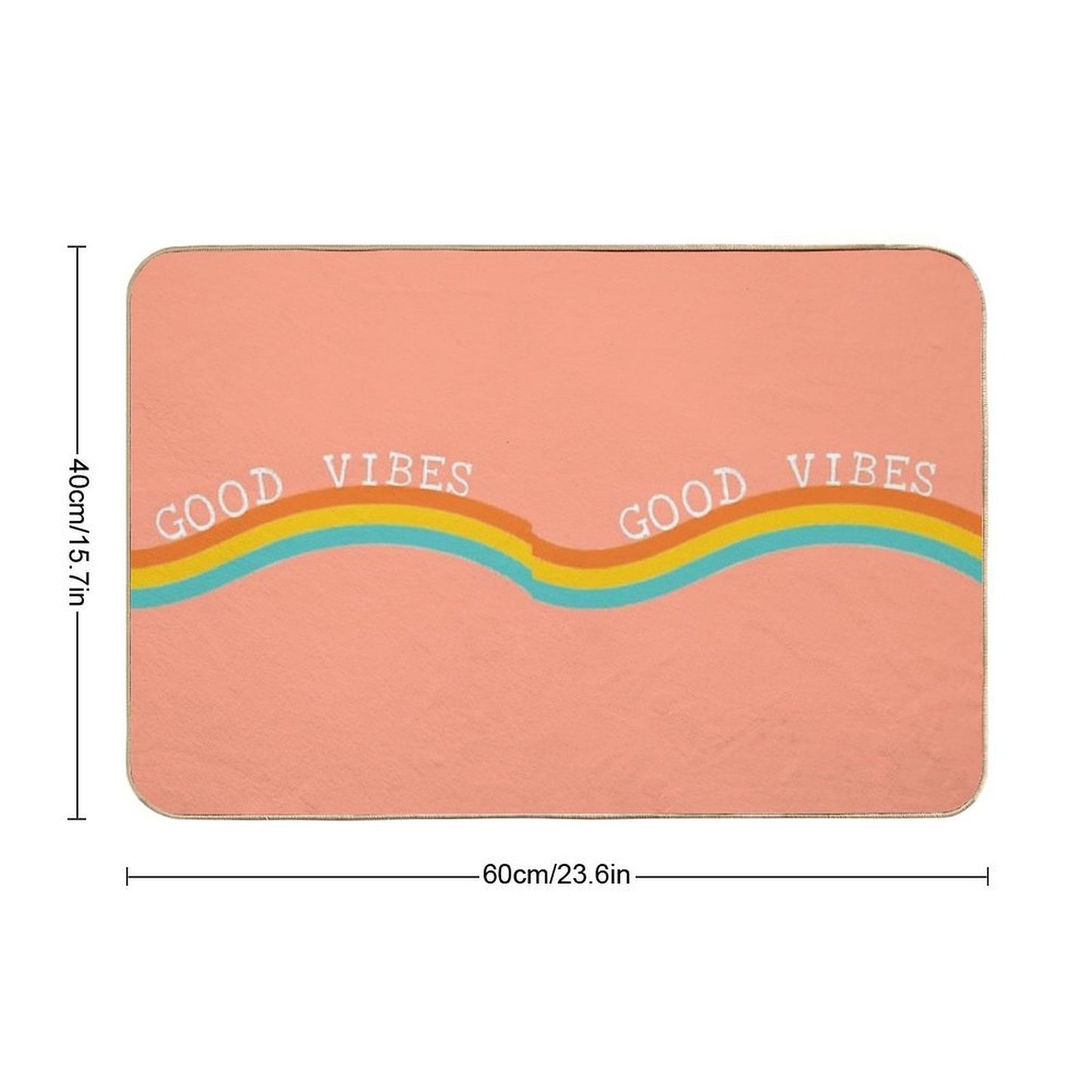 Good Vibes Durable Bath Mat