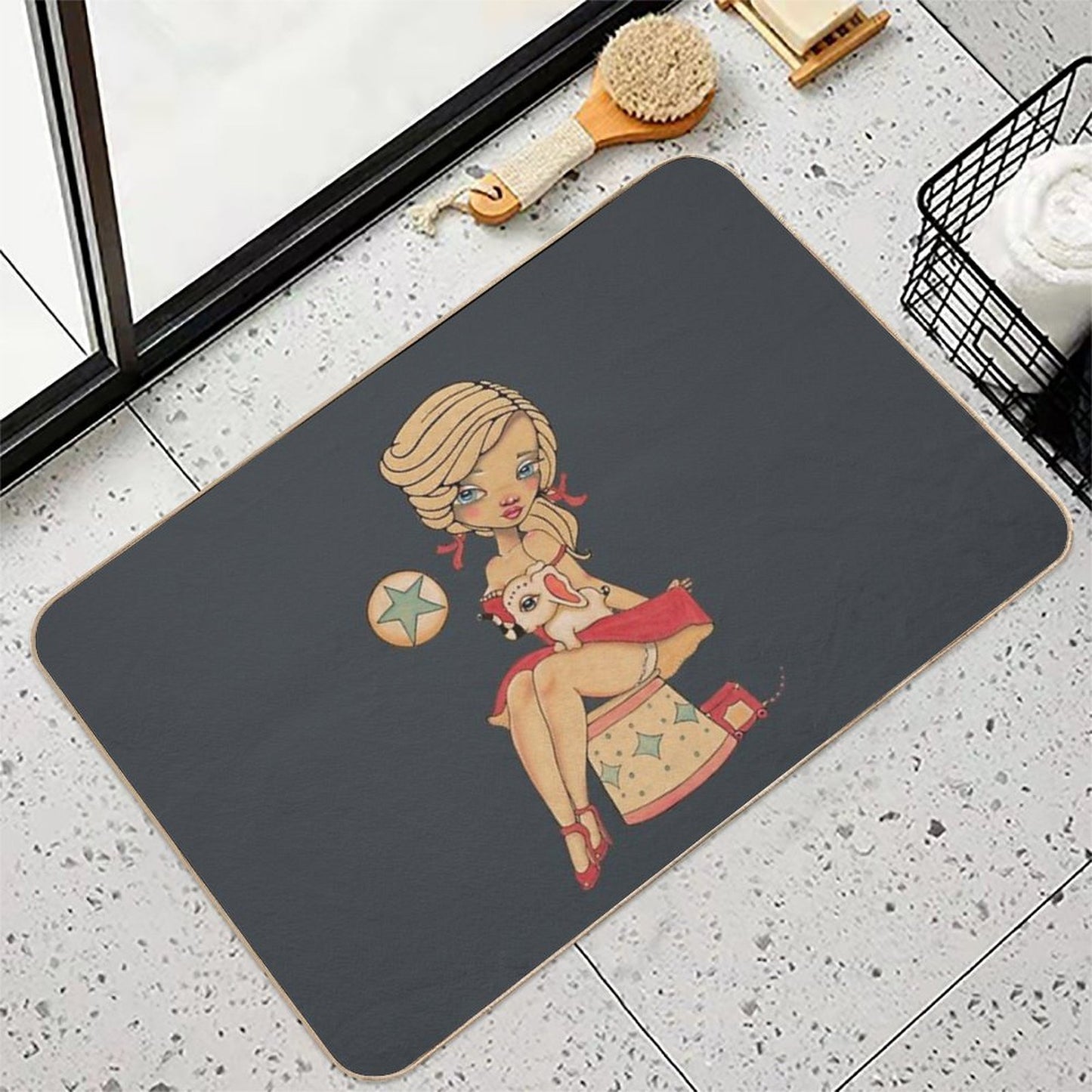 Come, Run Away with Me Non-Slip Bath Mat