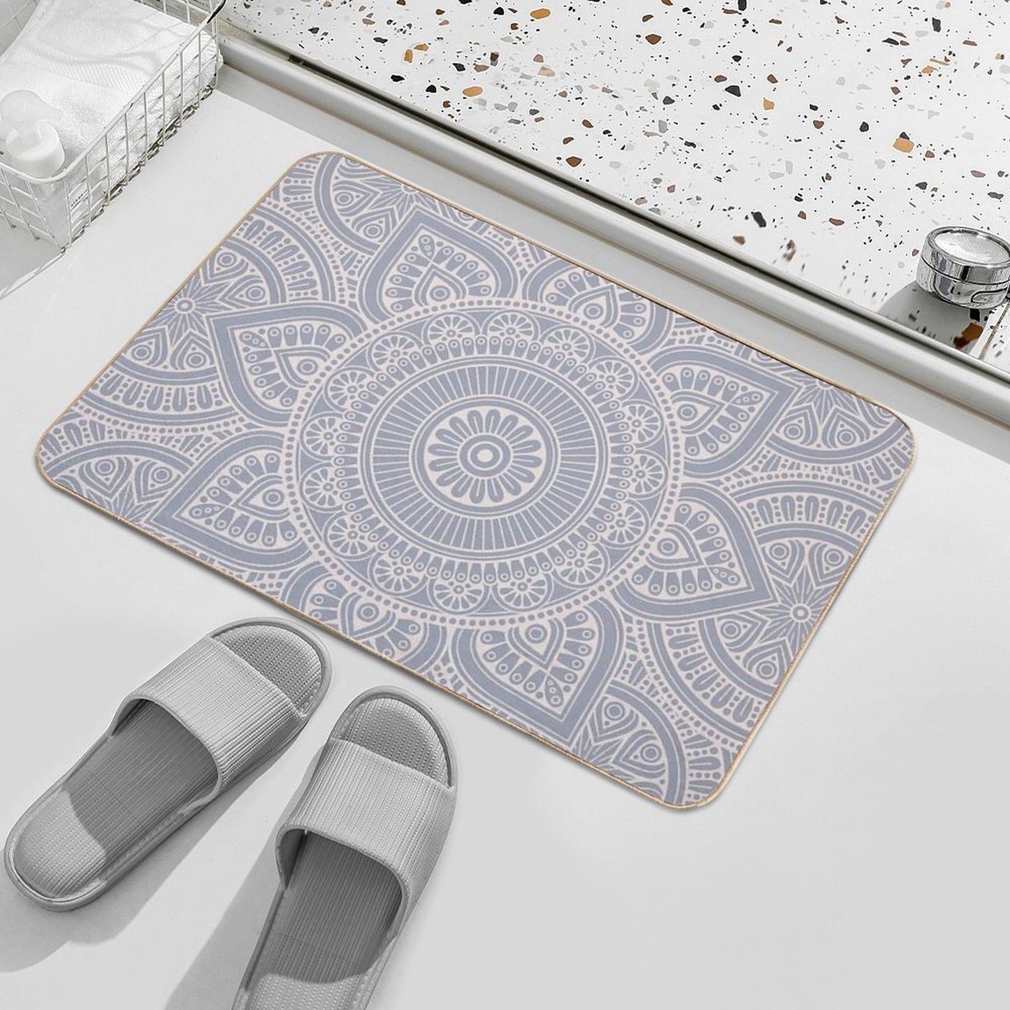 Mandala 16 Anti-Trip Bath Mat