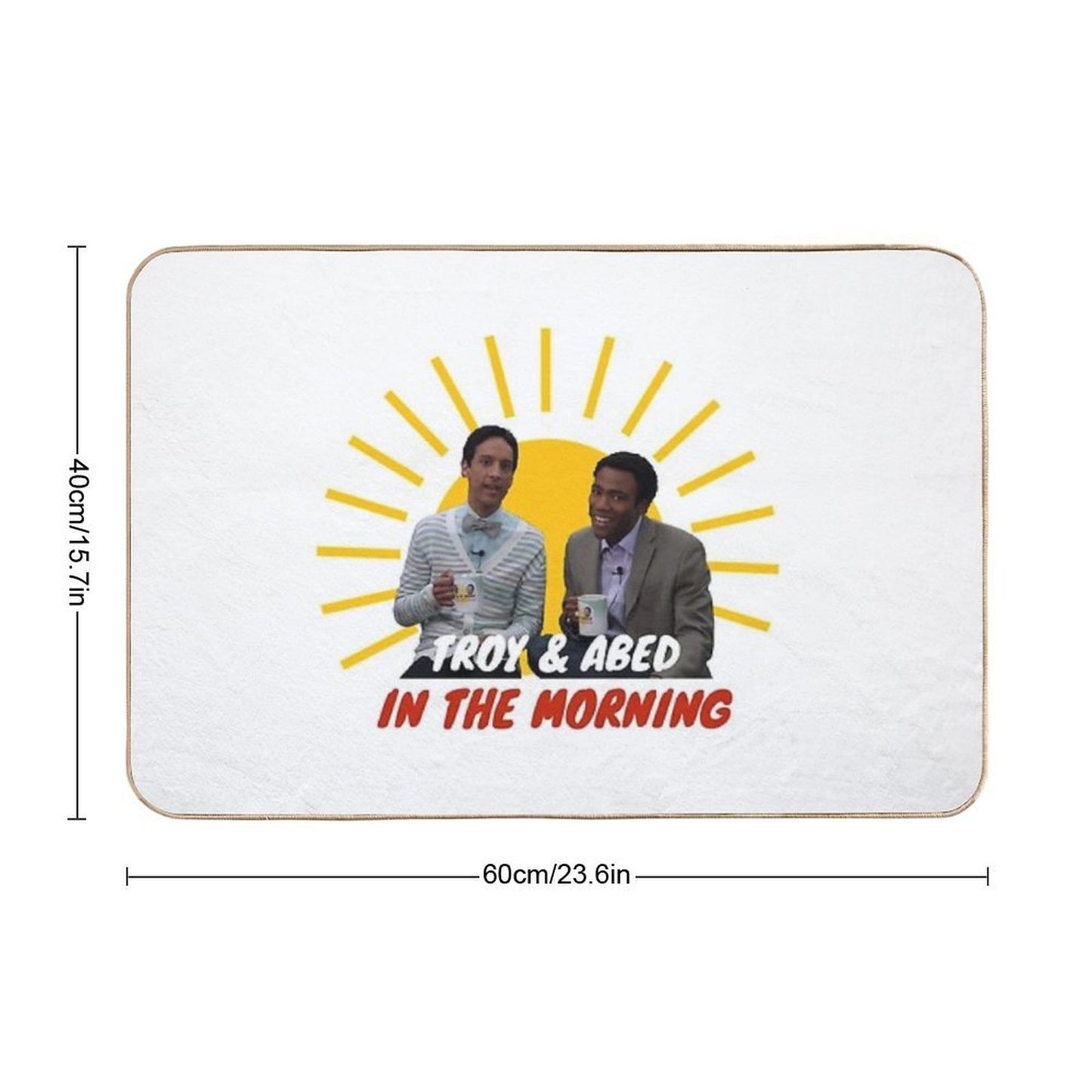 Troy And Abed in The Morning Versatile Bath Mat