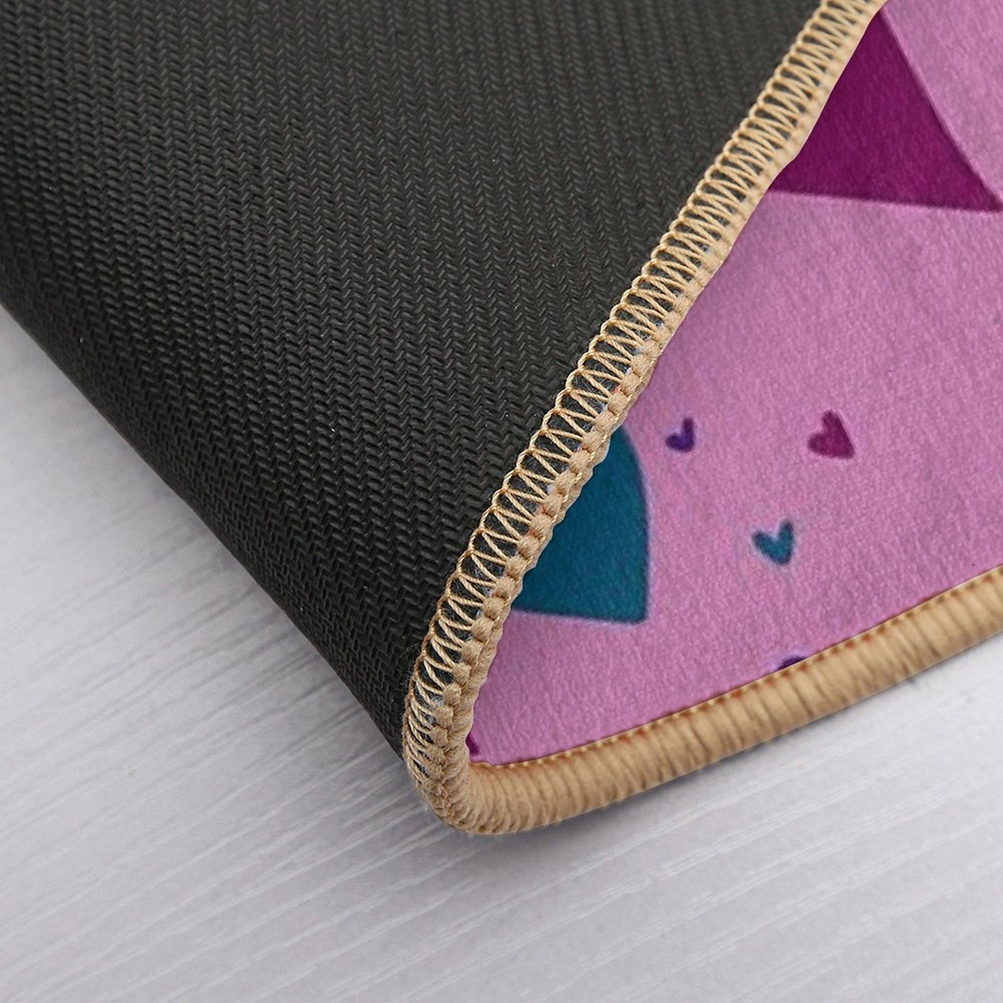 Hearts Fade-Resistant Bath Mat