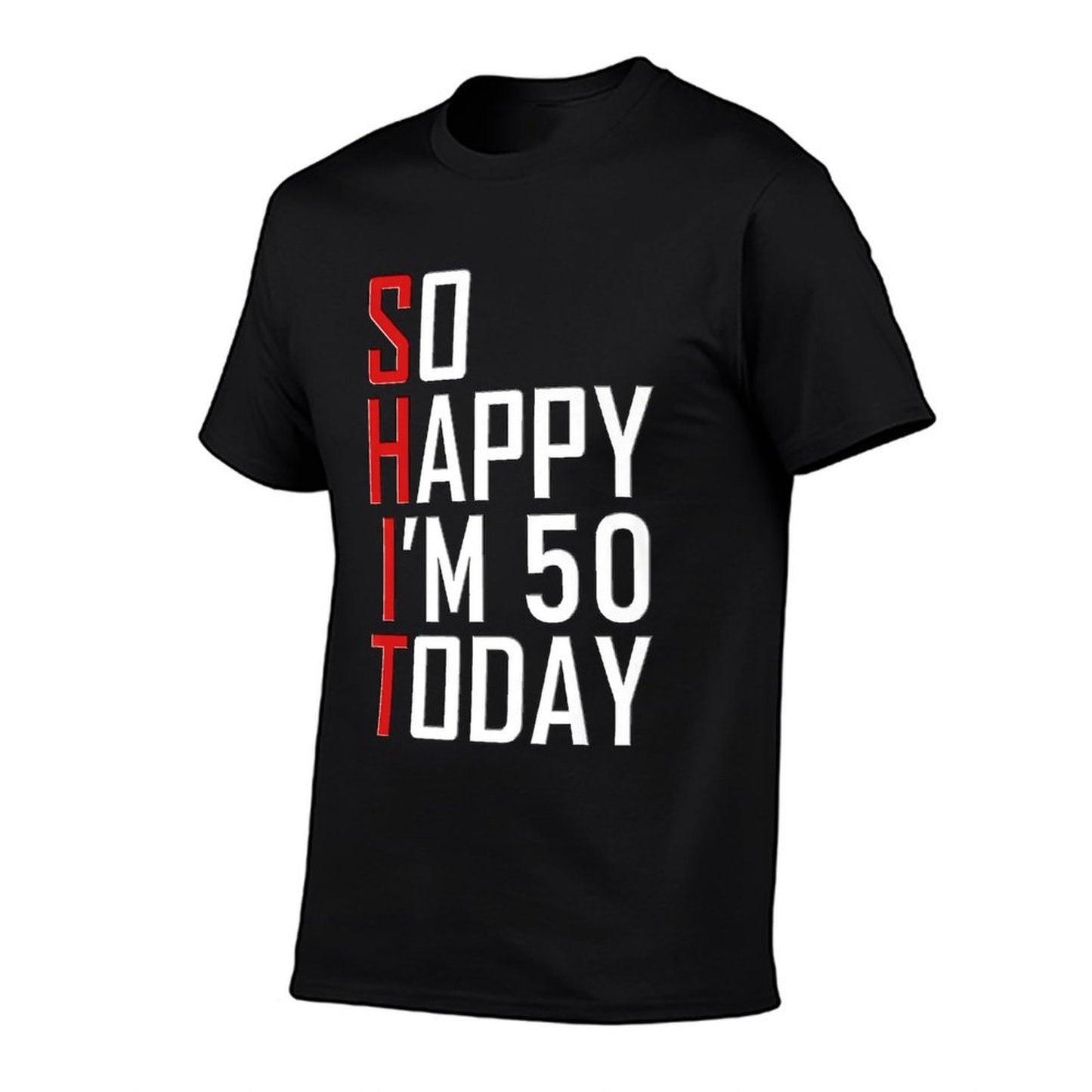 So Happy I'm 50 Funny 50th Birthday Gift Idea Hilarious 1969 Premium Fade-proof Color T-Shirt