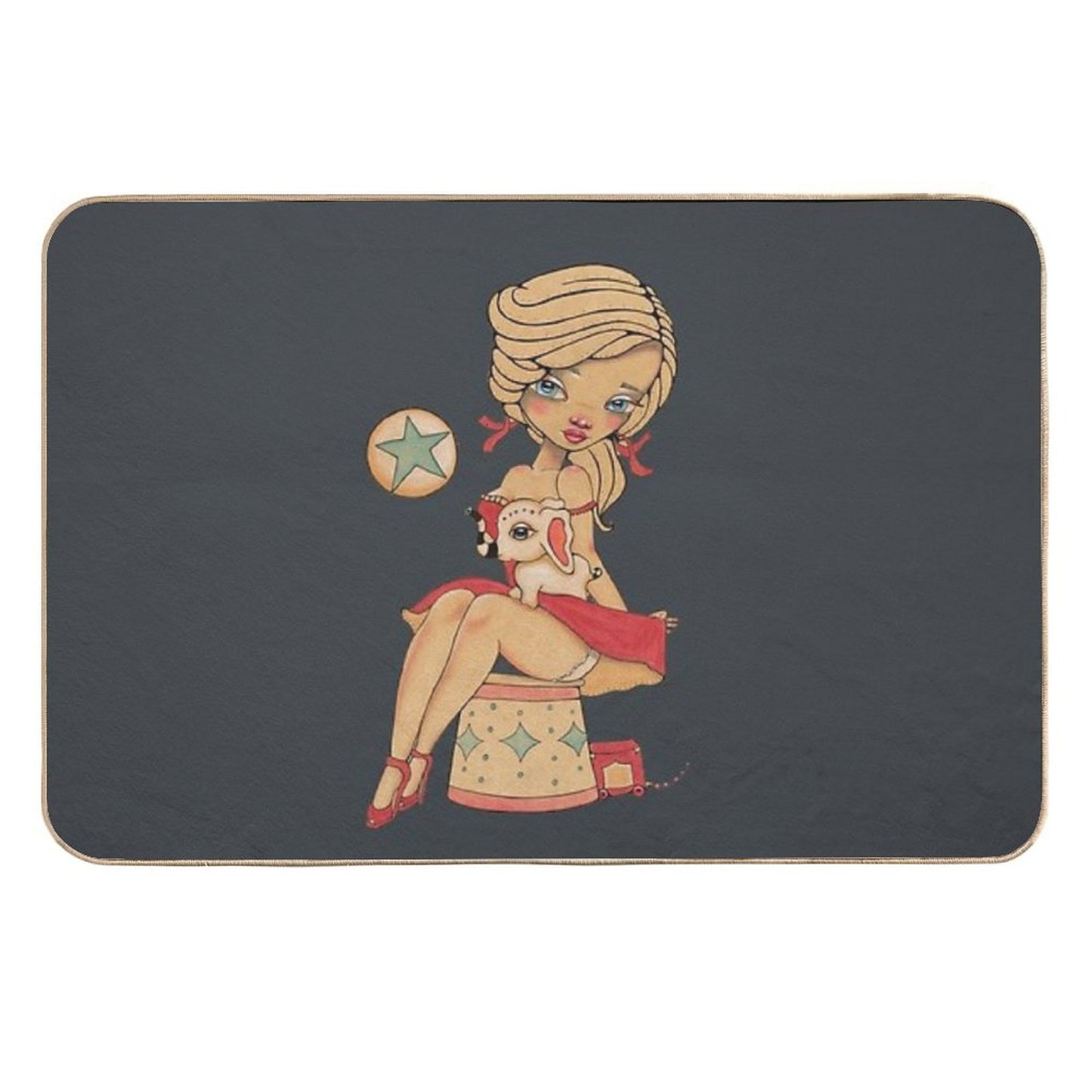 Come, Run Away with Me Non-Slip Bath Mat