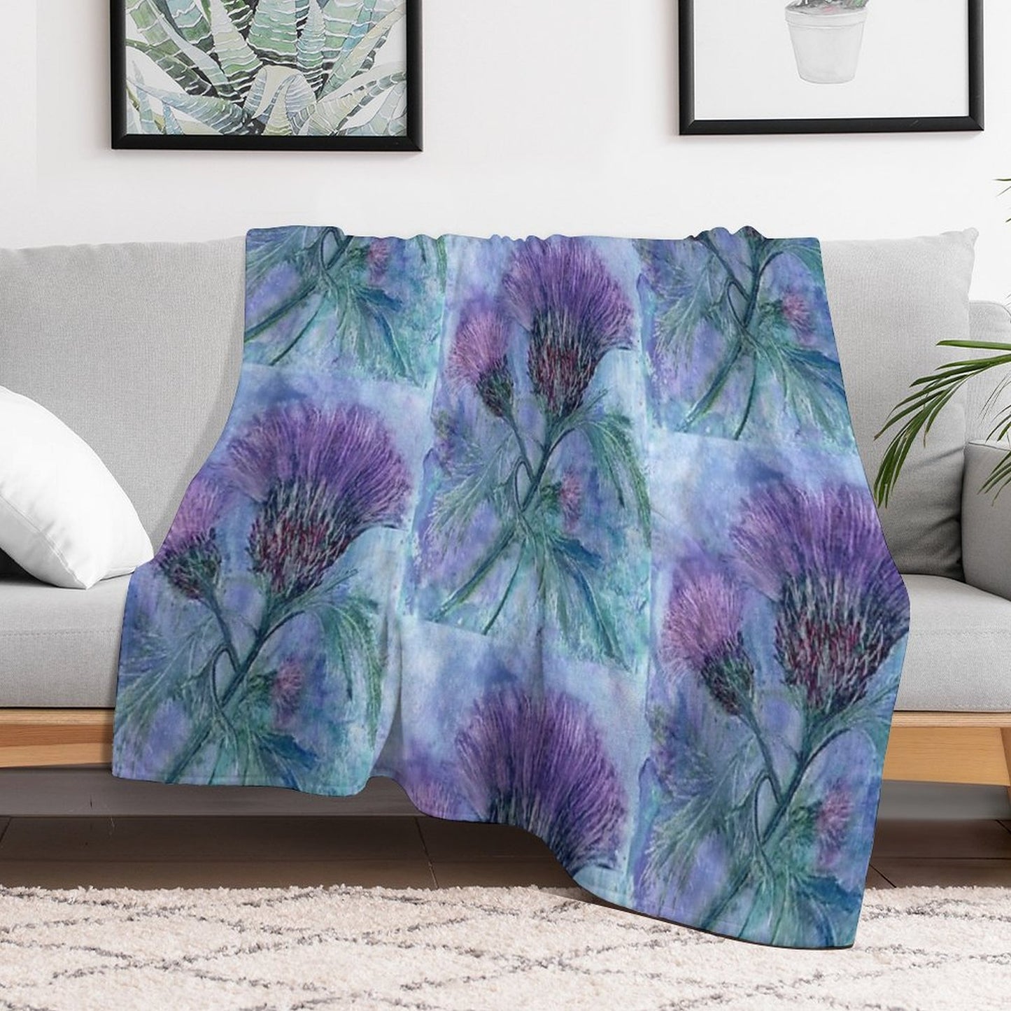 The Thistle Premium Throw Blanket