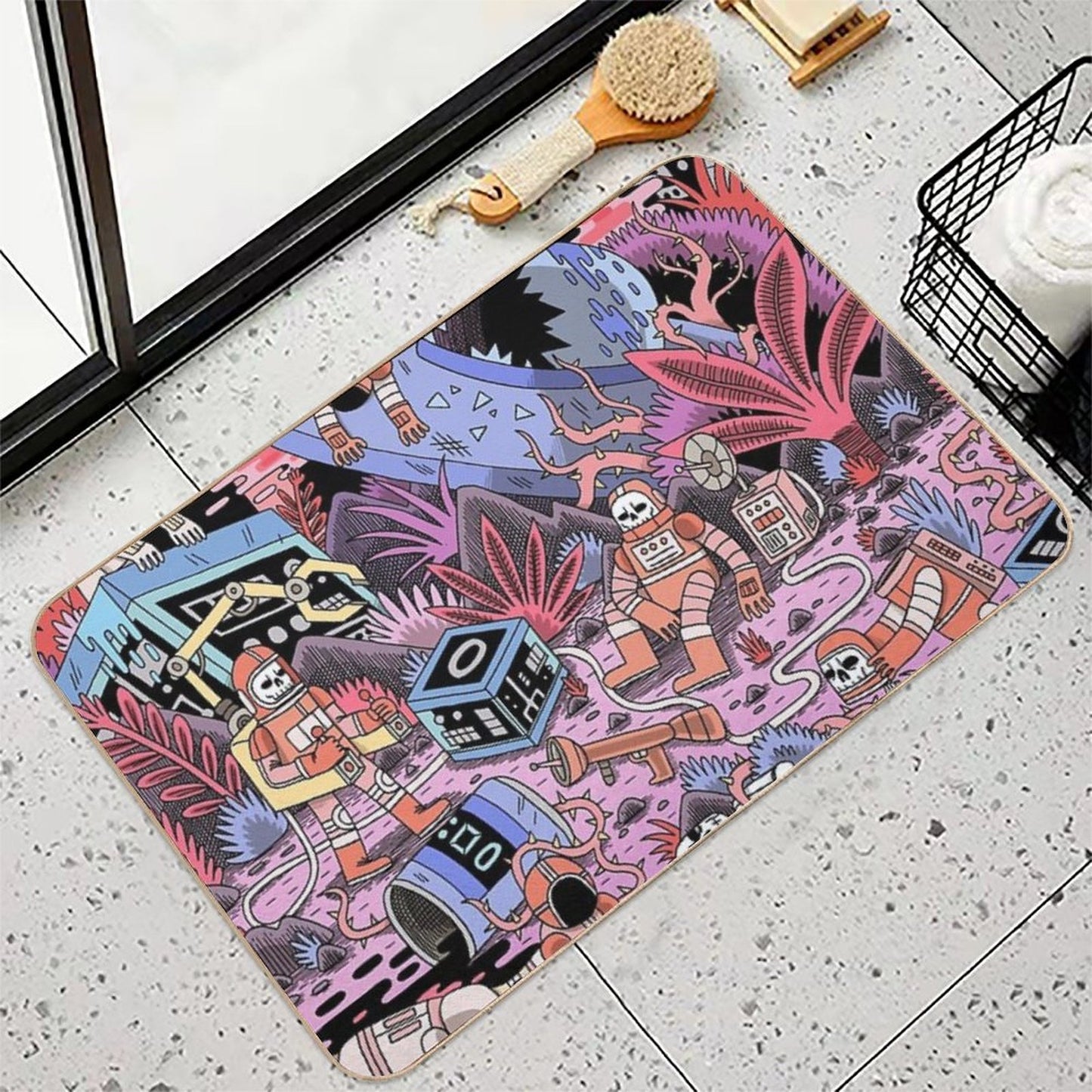 Chaos Fade-Resistant Bath Mat