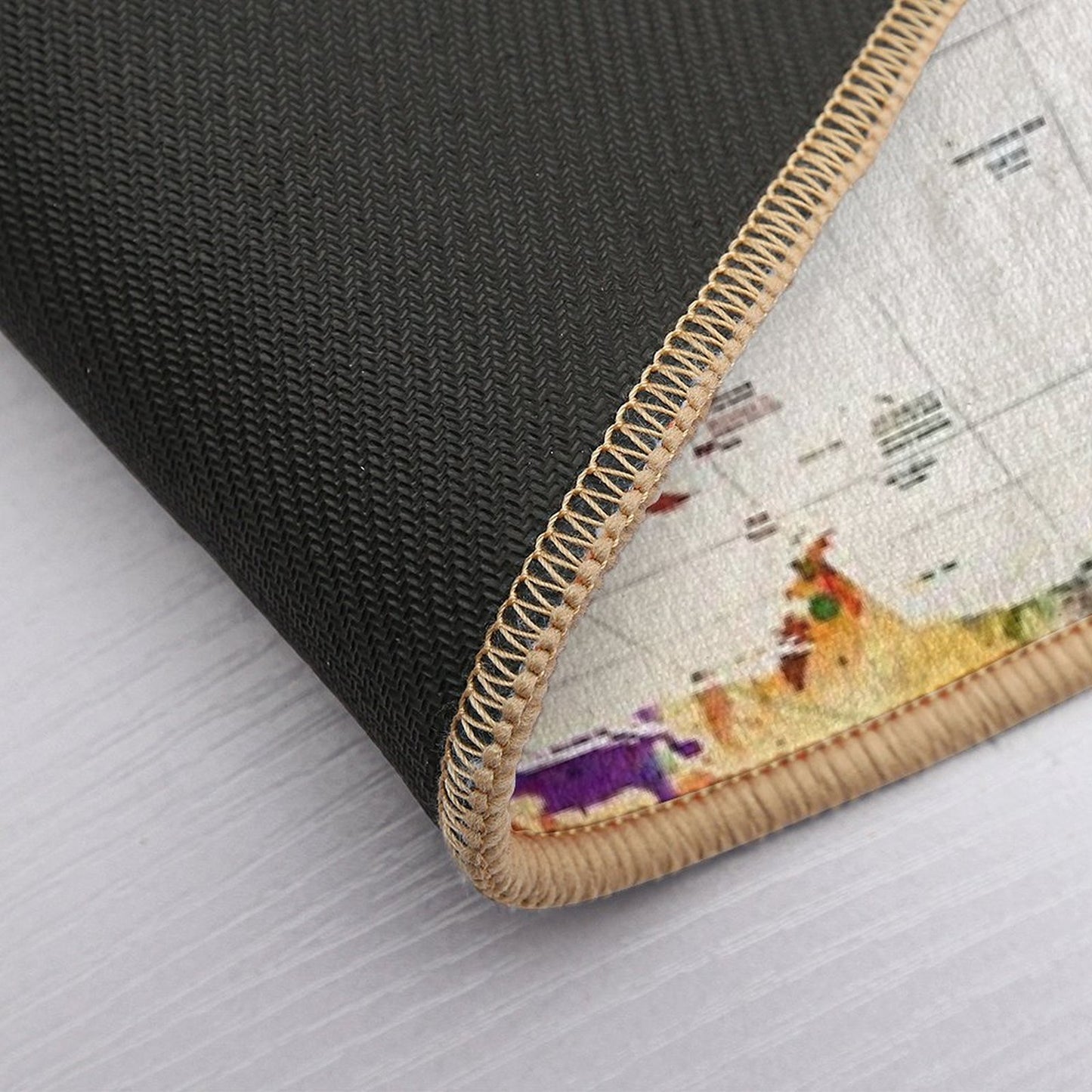 Map Long-Lasting Bath Mat