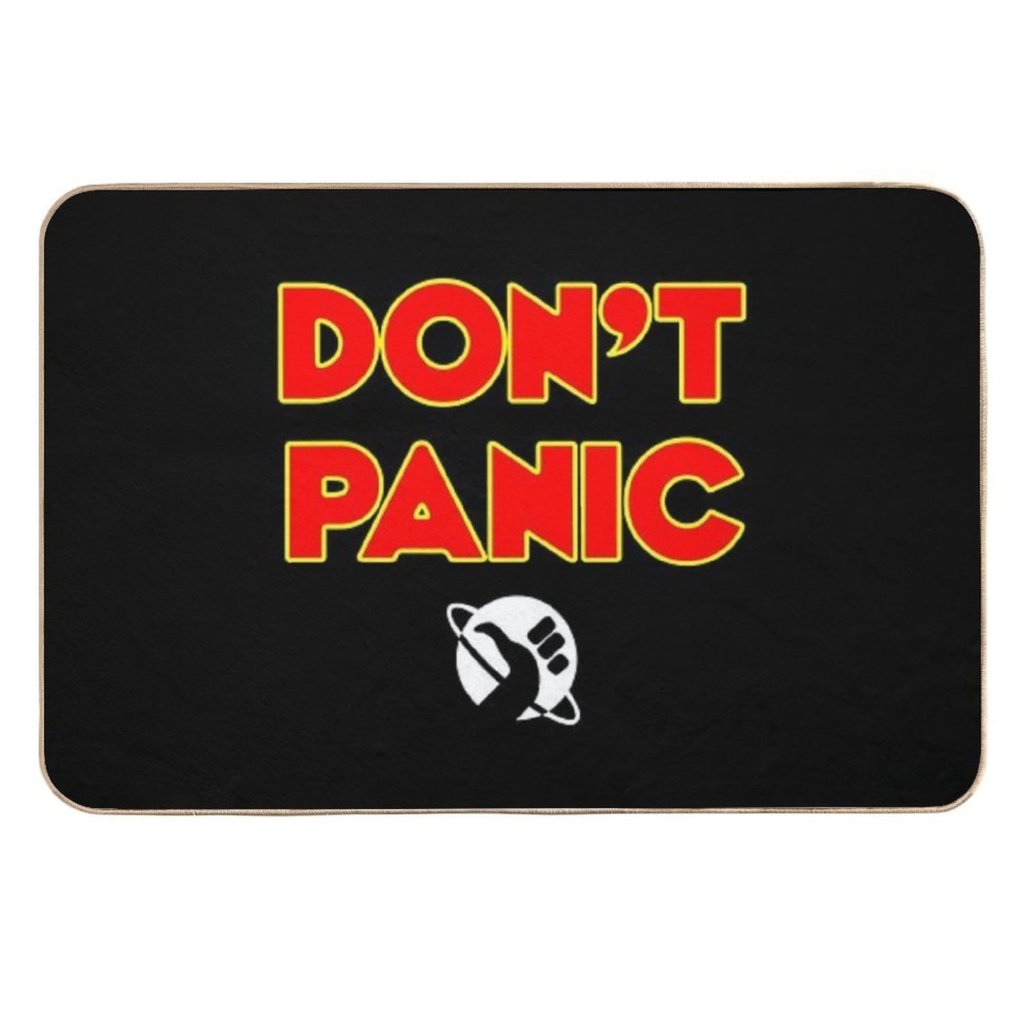 Dont Panic Color Fade-Resistant Bath Mat