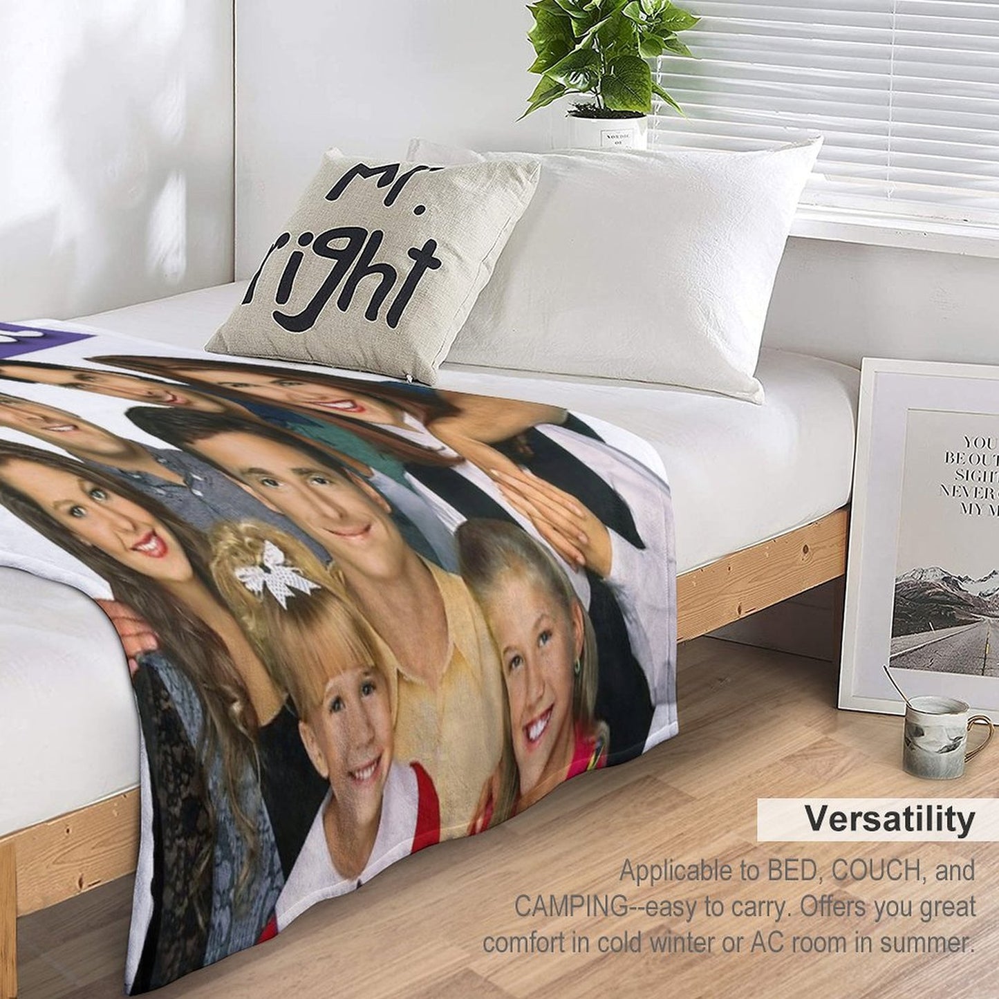 Full House Velvety-soft Throw Blanket