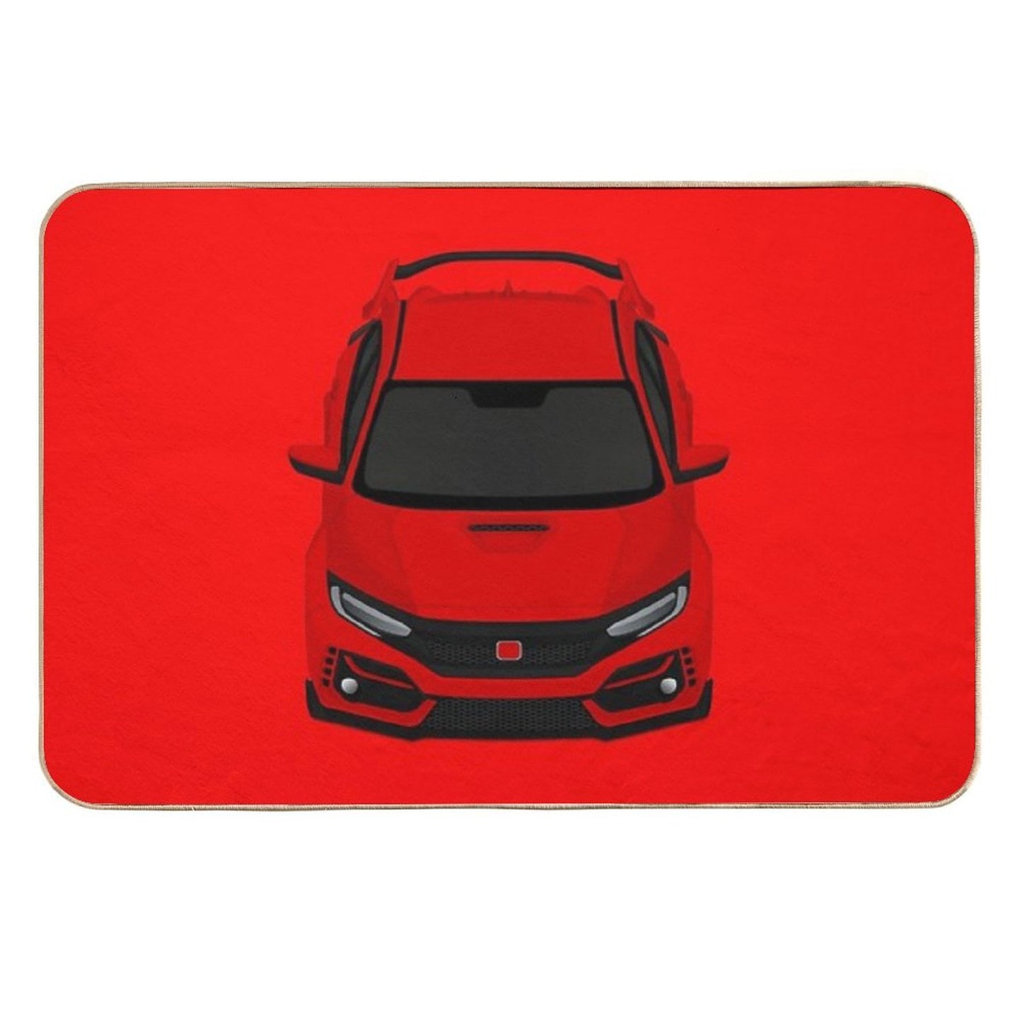 Civic Type R Red Toxin-Free Bath Mat