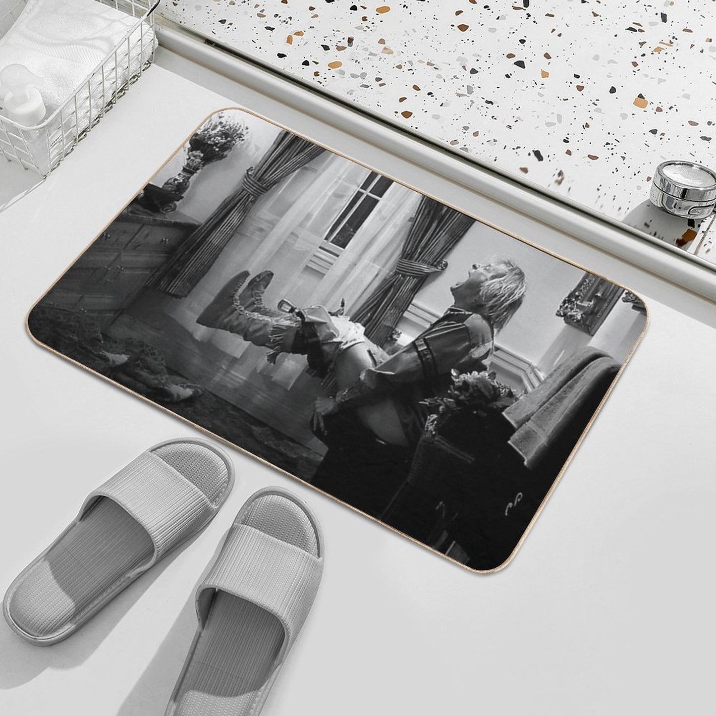 Dumb And Dumber Funny Bathroom Repositionable Bath Mat