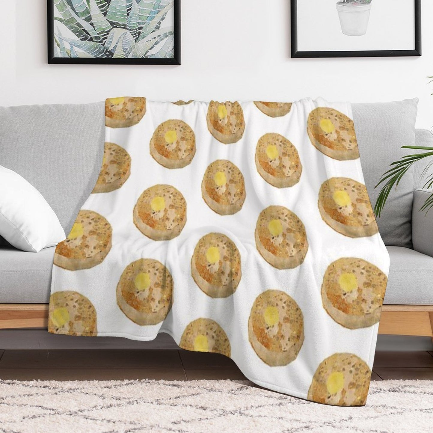 Crumpet Comfort Throw Blanket