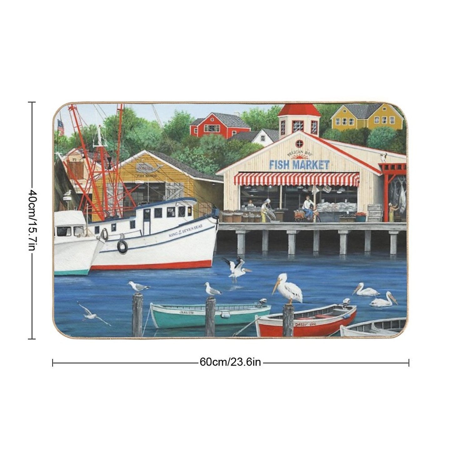 Pelican Bay Anti-Trip Bath Mat