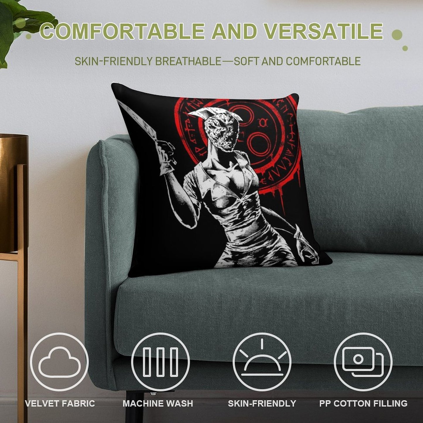 Hell-o Nurse ! Soft Easy Maintenance Throw Pillow