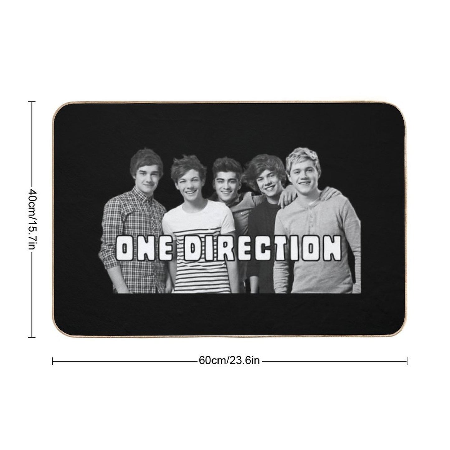 One Direction - All Five - Together And Forever Odorless Bath Mat