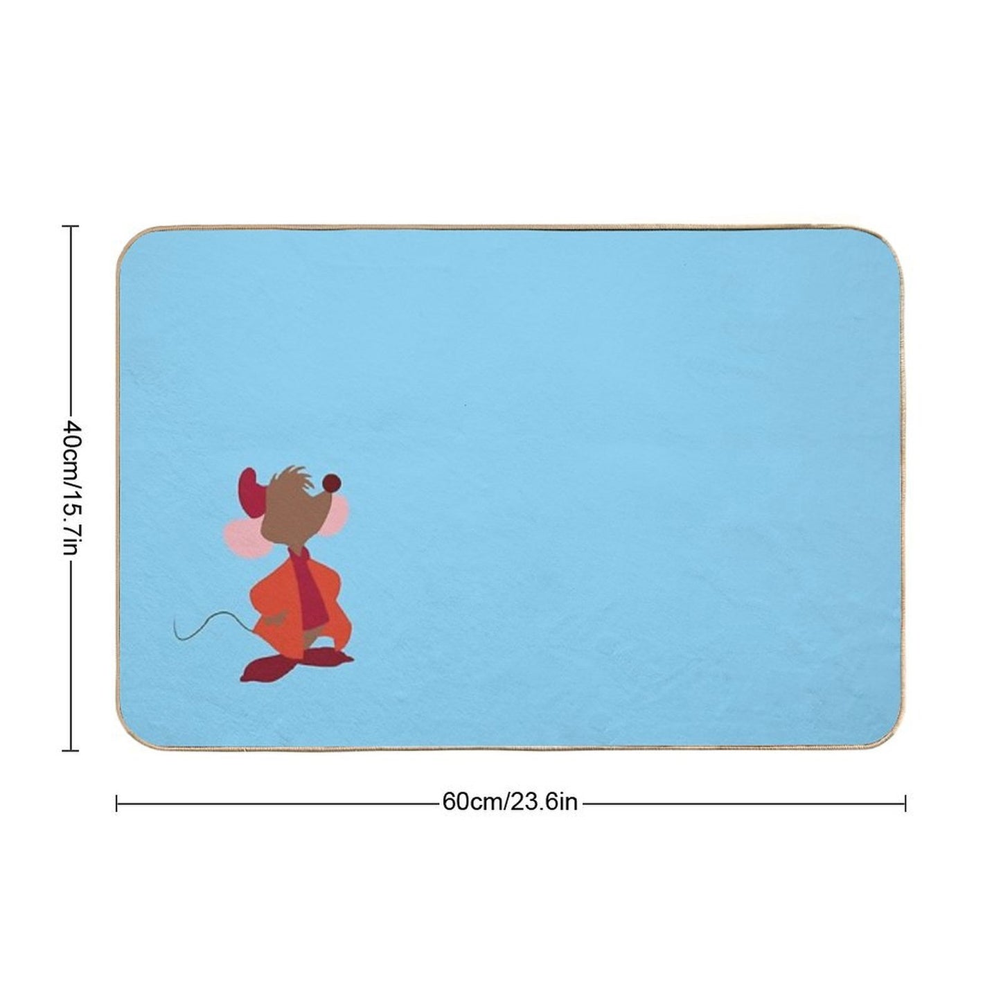 A Little Mouse Friend Easy Maintenance Bath Mat