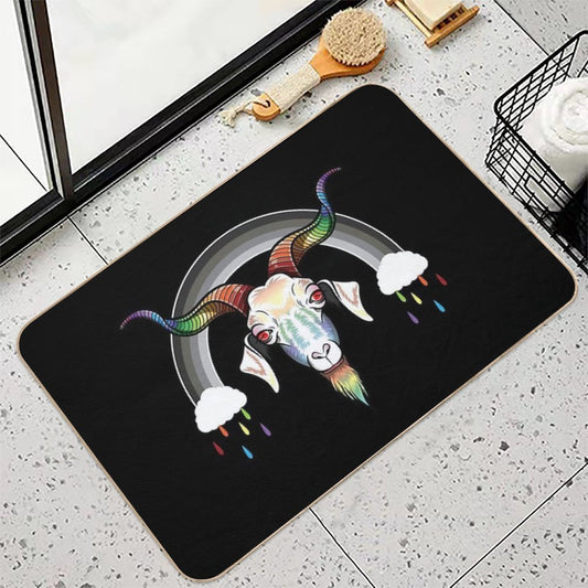 Rainbow Goat  Pet-Safe Bath Mat