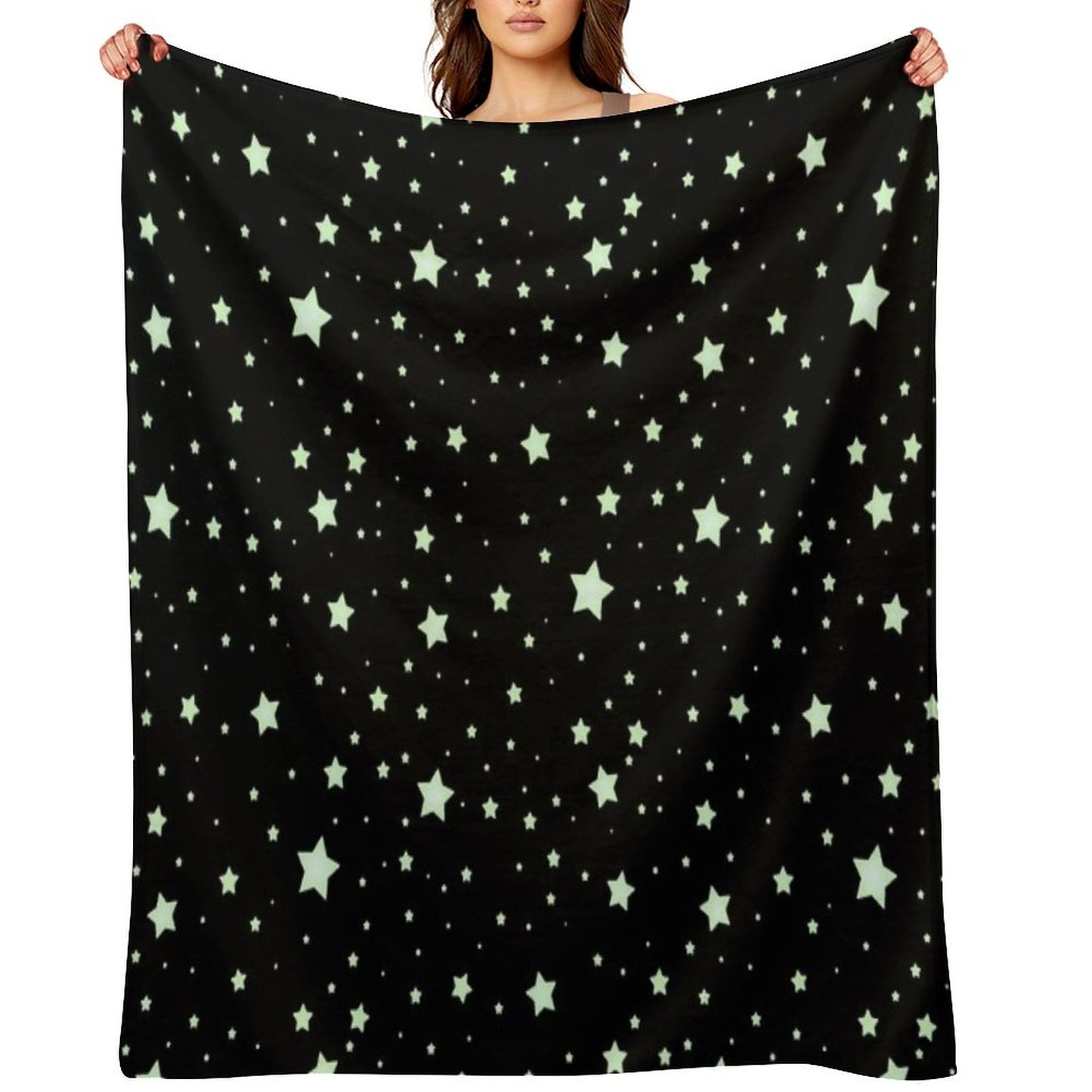 Glow Stars Machine-washable Throw Blanket