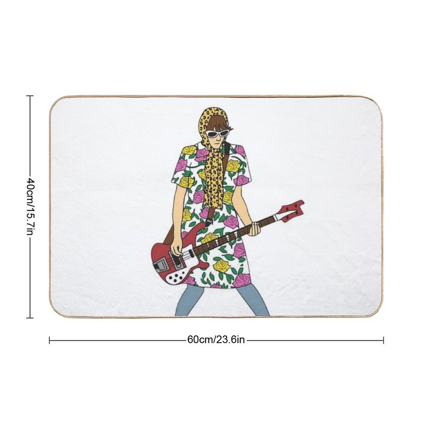 Nicky Wire Easy To Clean Bath Mat