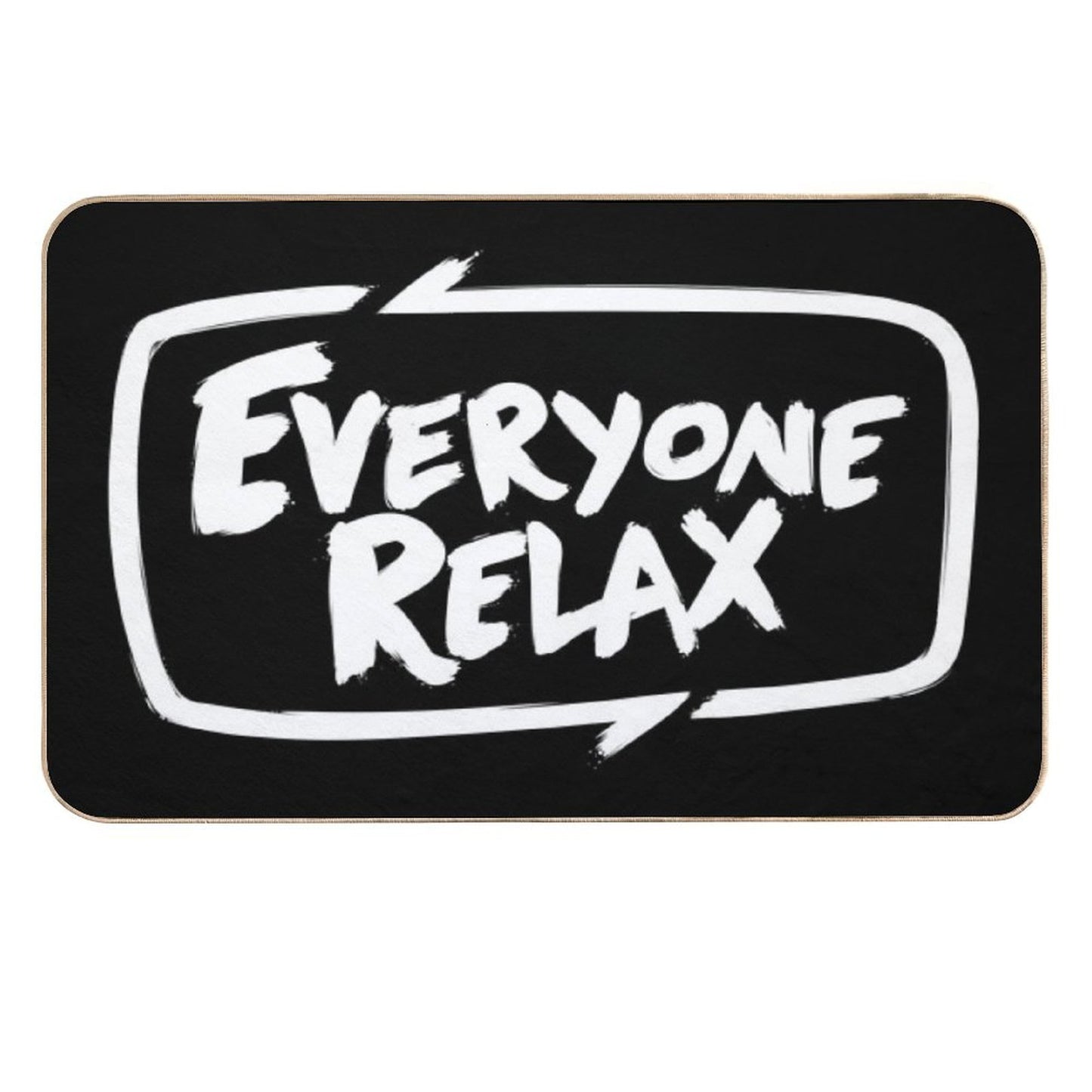 TOFOP - Everyone Relax (white) Easy Maintenance Bath Mat
