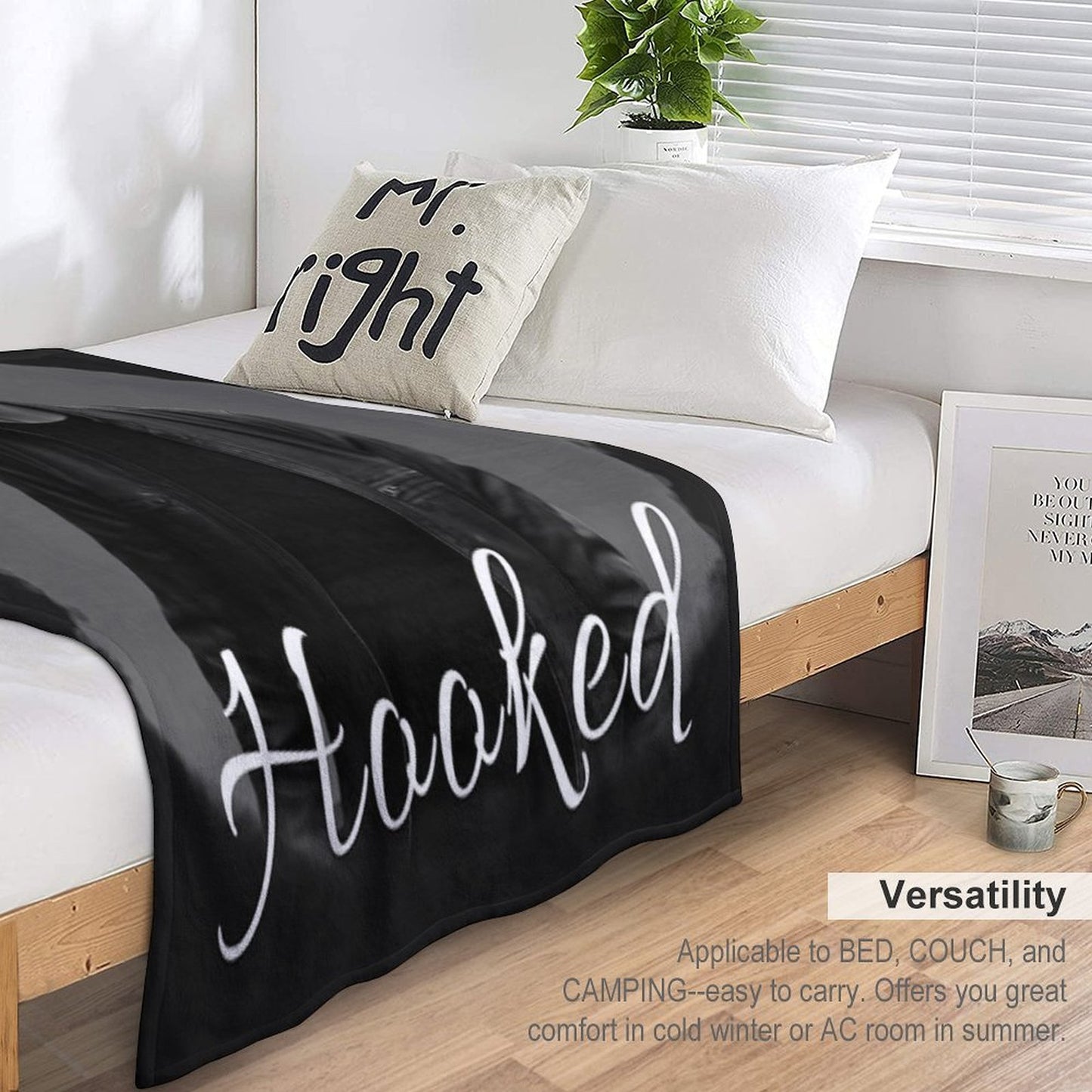 Hooked Sustainable Throw Blanket