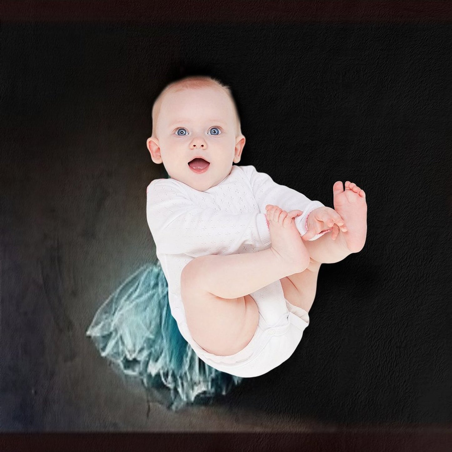 Dramatic Ballet Tutu on Old Wall Multi-functional Throw Blanket